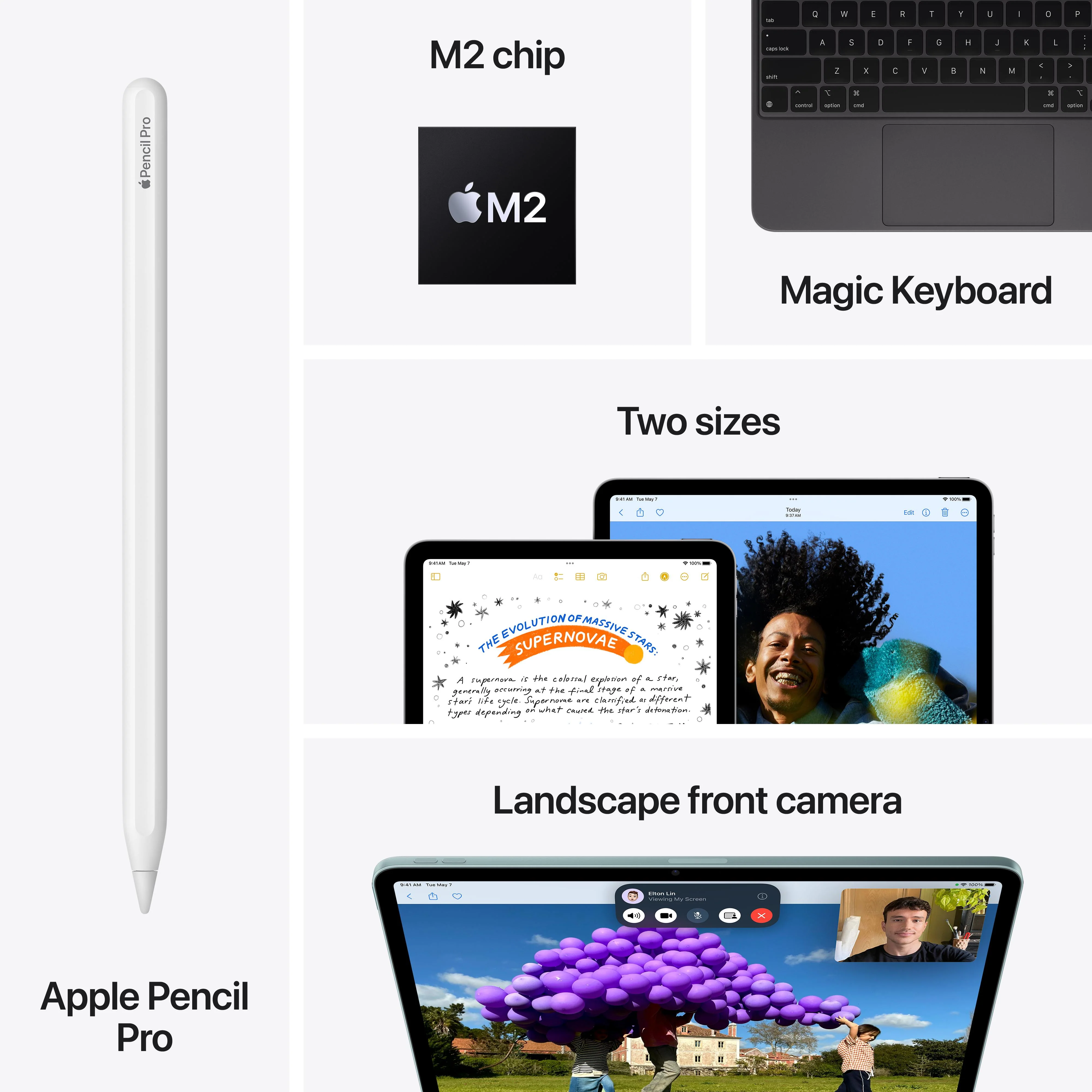 11-inch iPad Air Wi-Fi + Cellular 1TB - Blue (M2) - Image 9