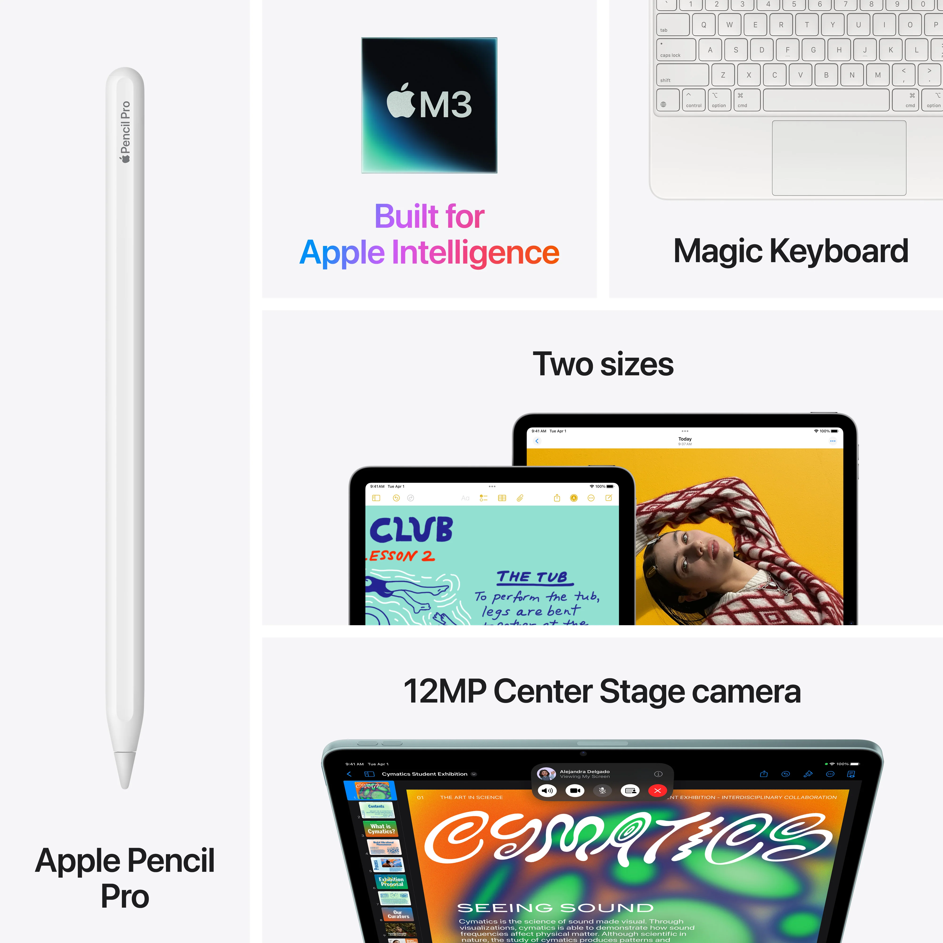 13-inch iPad Air Wi-Fi 128GB - Starlight (M3) - Image 9