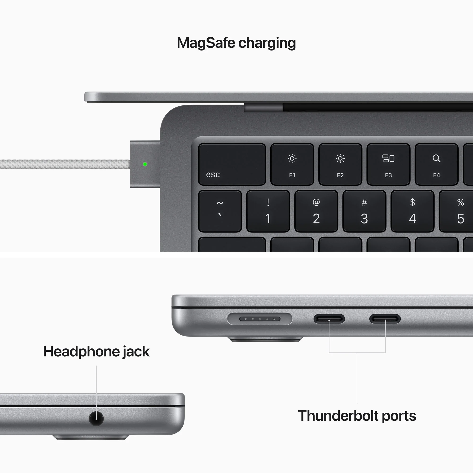 13-inch MacBook Air: Apple M2 chip with 8-core CPU and 10-core GPU 512GB - Space Grey - Image 7