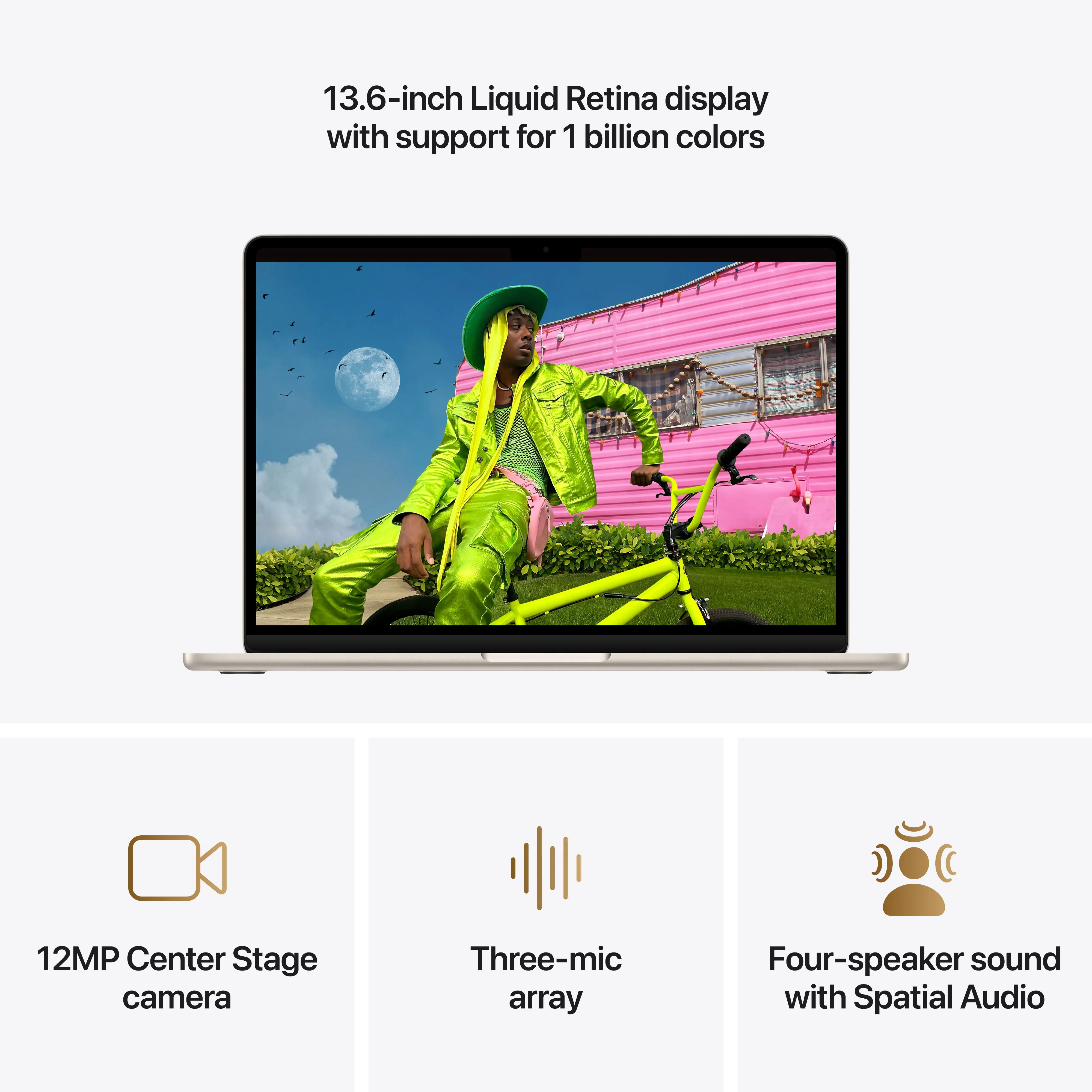 13-inch MacBook Air: Apple M5 chip with 10-core CPU and 10-core GPU, 1TB SSD - Starlight - Image 5