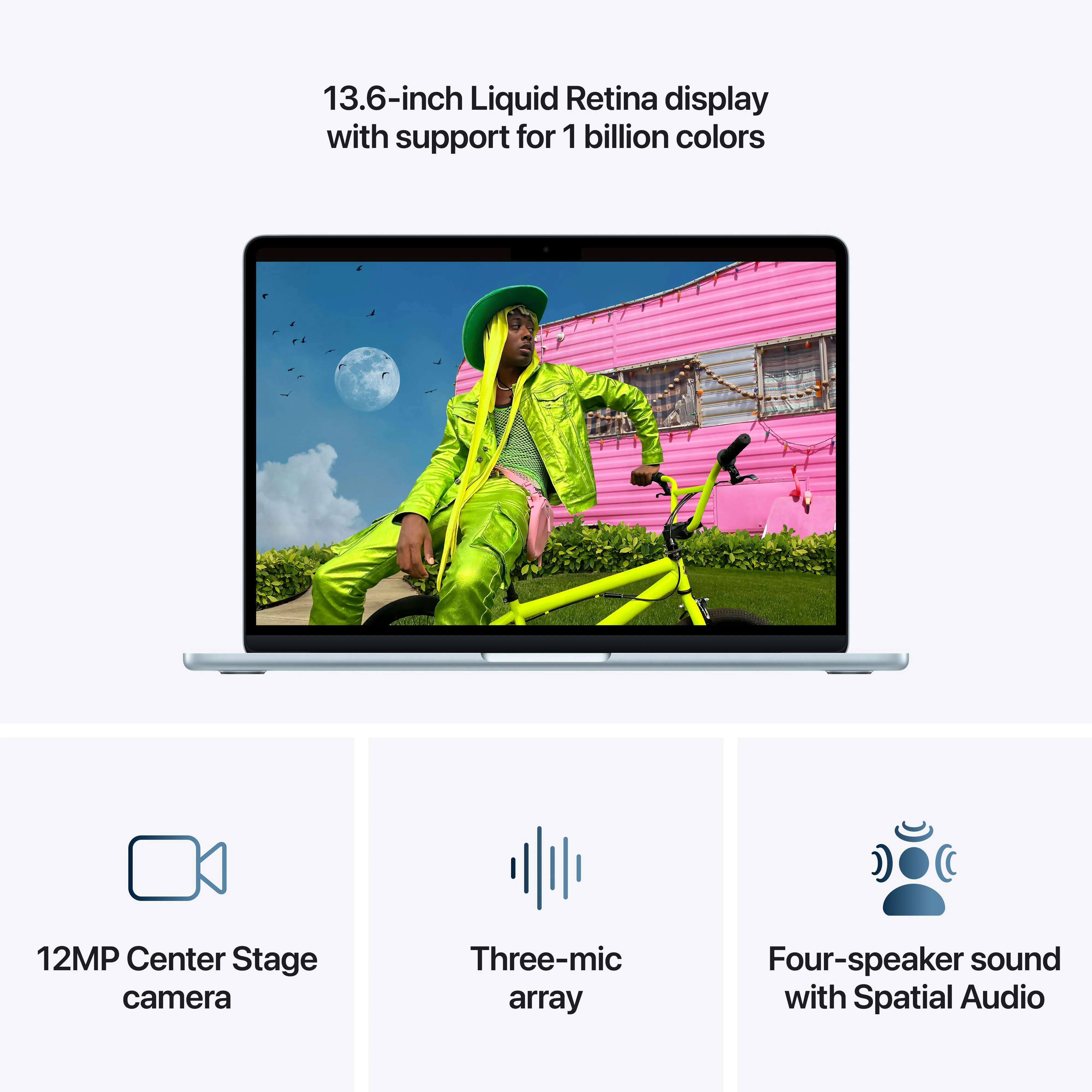 13-inch MacBook Air: Apple M5 chip with 10-core CPU and 10-core GPU, 1TB SSD - Sky Blue - Image 5