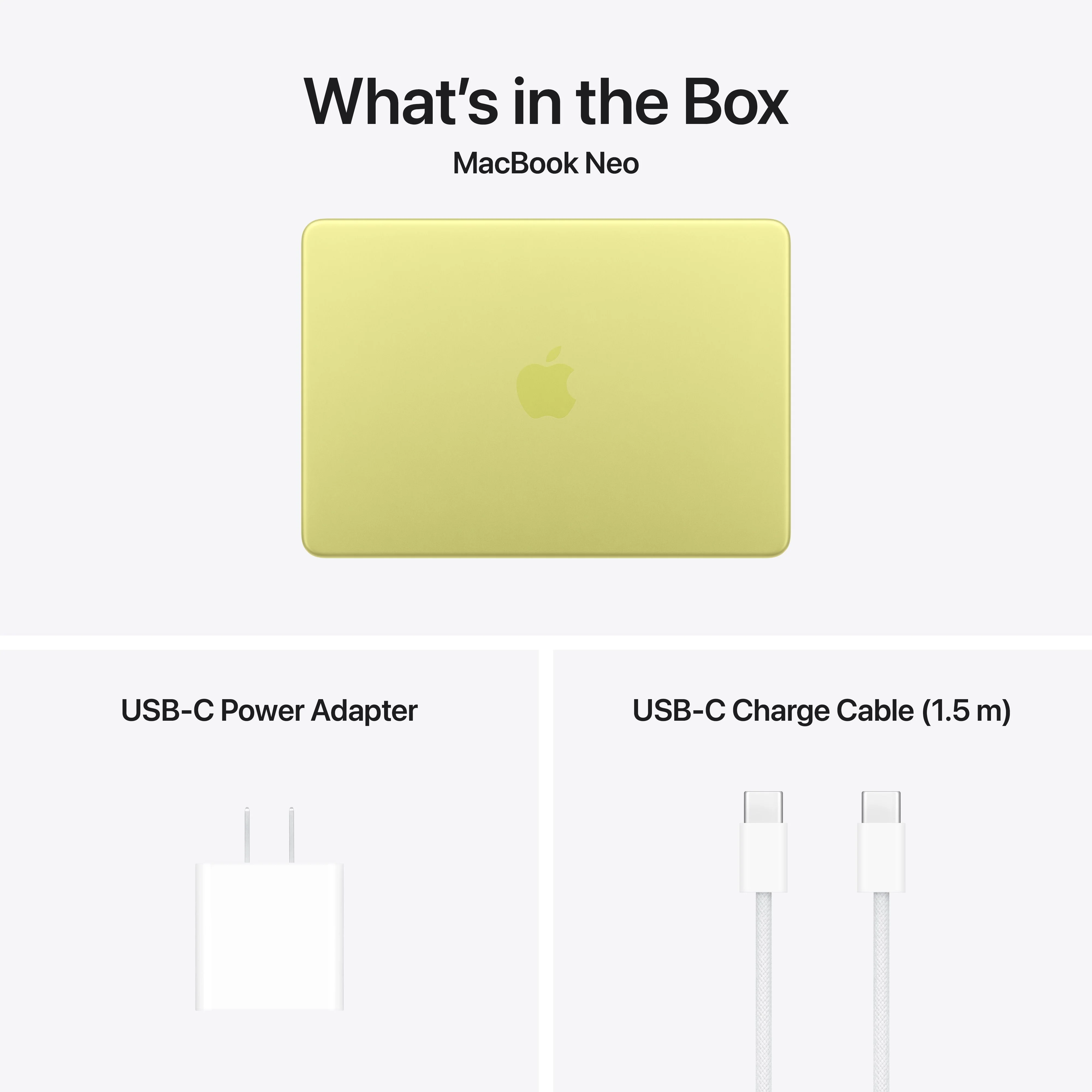 13-inch MacBook Neo: Apple A18 Pro chip with 6‑core CPU and 5‑core GPU, Magic Keyboard, 256GB SSD - Citrus - Image 10
