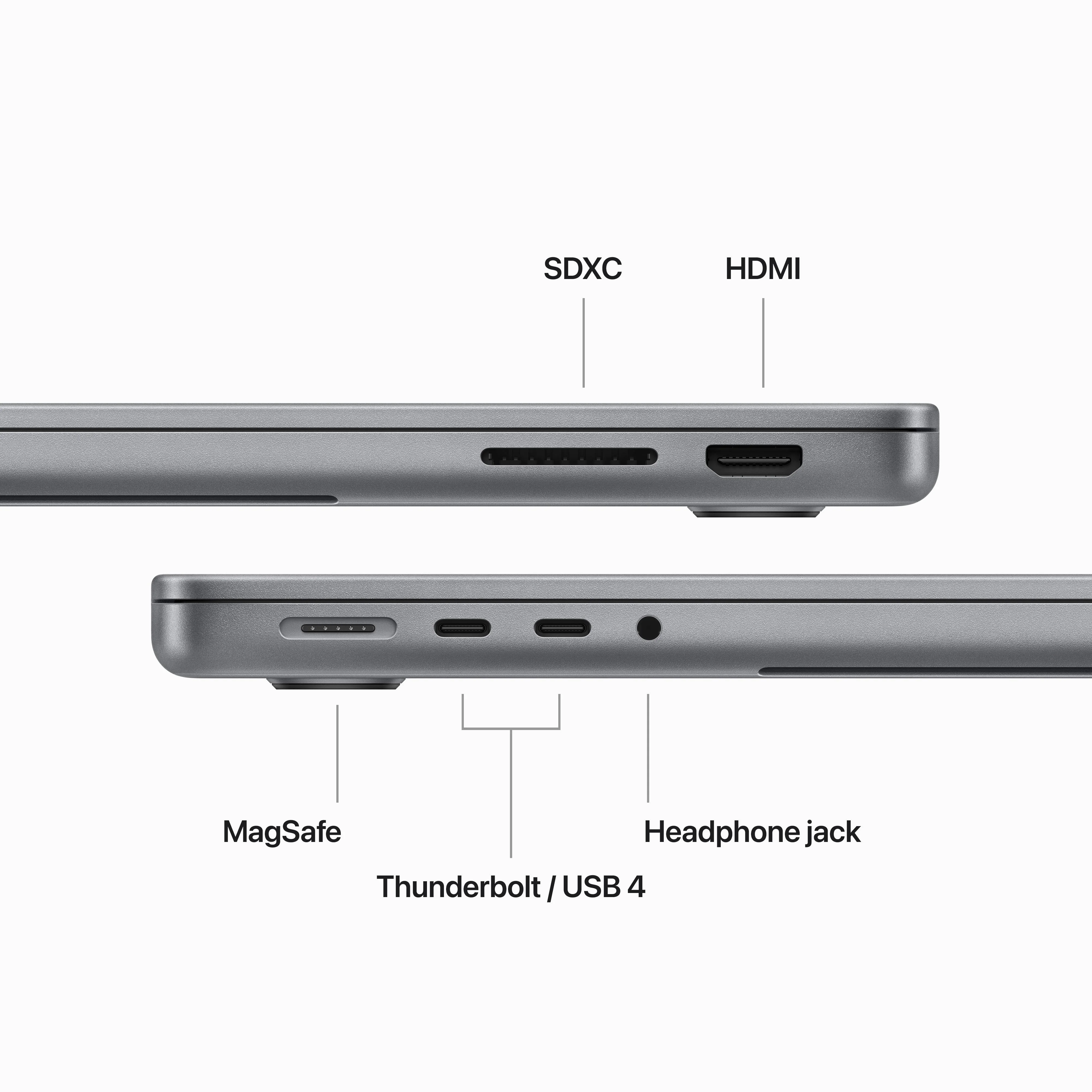 14-inch MacBook Pro: Apple M3 chip with 8‑core CPU and 10‑core GPU, 1TB SSD - Space Gray - Image 6