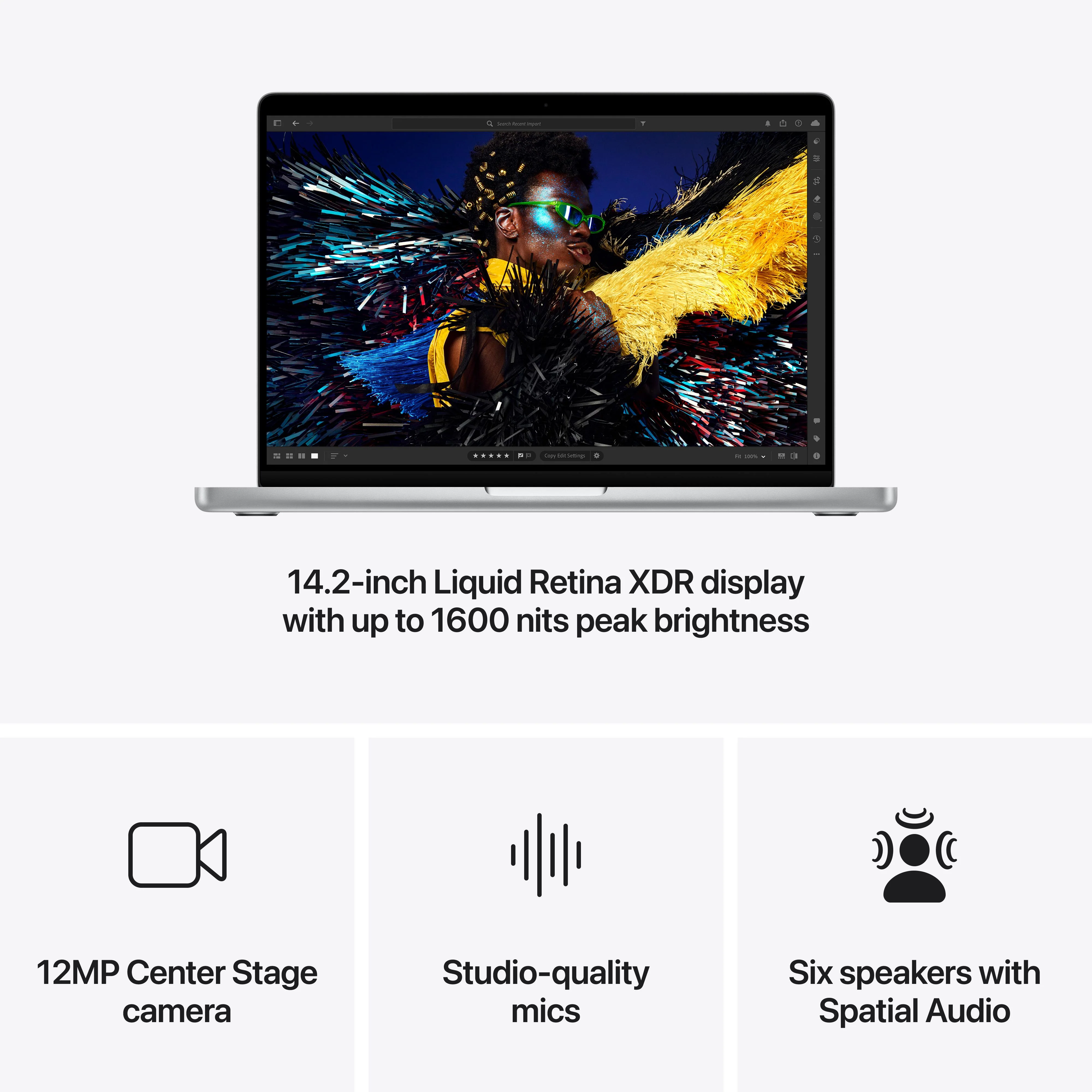 14-inch MacBook Pro: Apple M4 Pro chip with 14‚Äëcore CPU and 20‚Äëcore GPU, 1TB SSD - Silver - Image 6