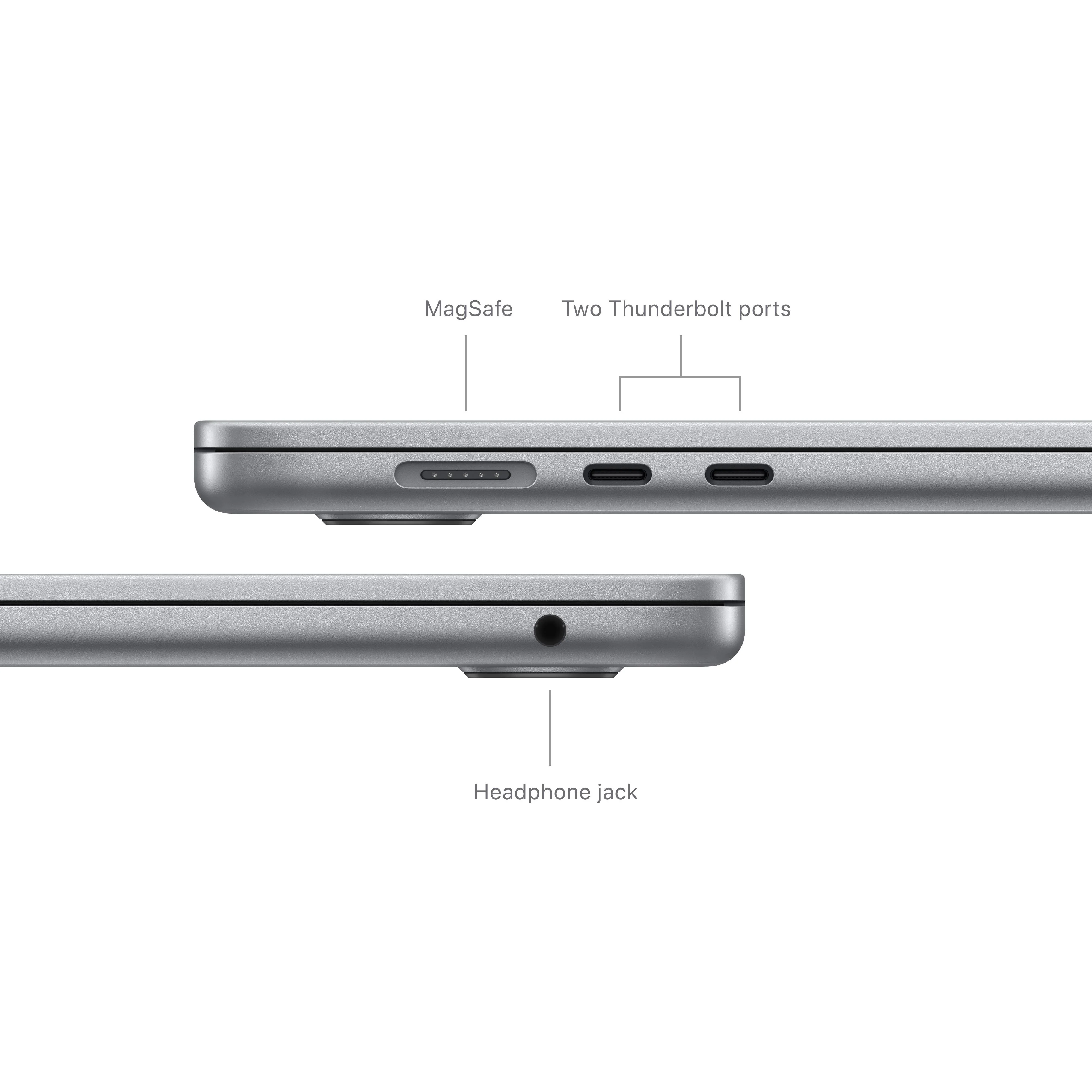15-inch MacBook Air: Apple M3 chip with 8‑core CPU and 10‑core GPU, 256GB SSD - Space Gray - Image 7