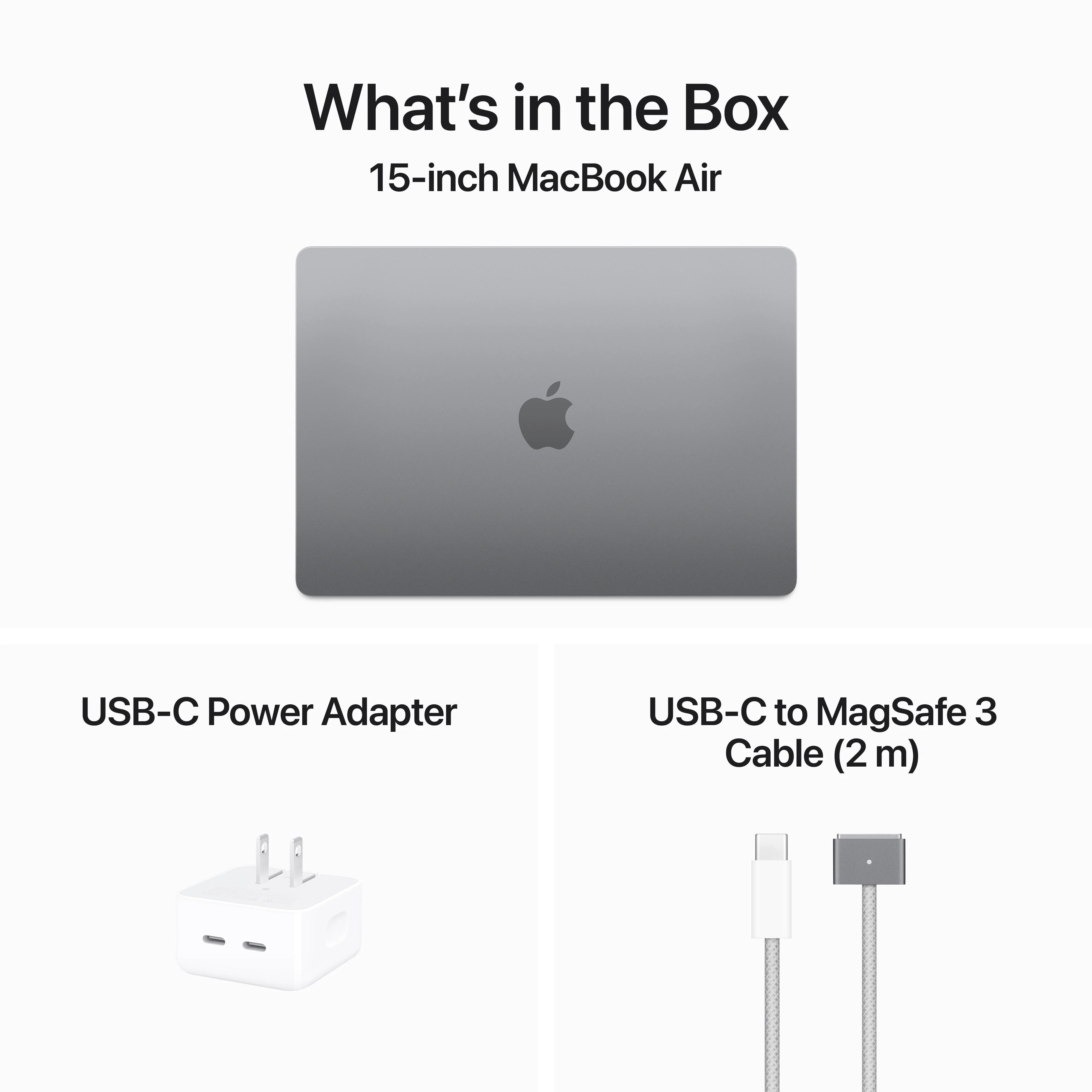 15-inch MacBook Air: Apple M3 chip with 8‑core CPU and 10‑core GPU, 512GB SSD - Space Gray - Image 9