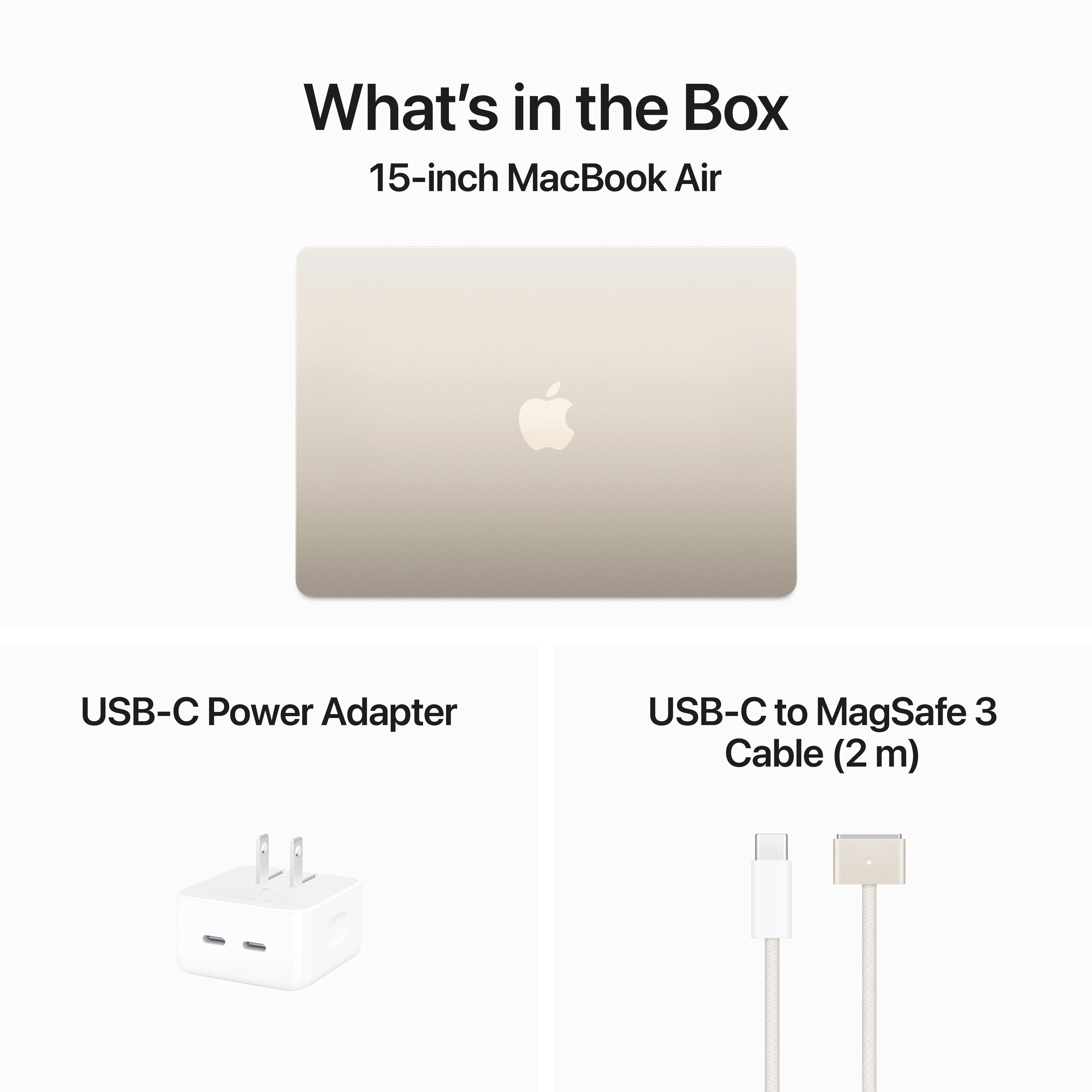 15-inch MacBook Air: Apple M3 chip with 8‑core CPU and 10‑core GPU, 256GB SSD - Starlight - Image 9