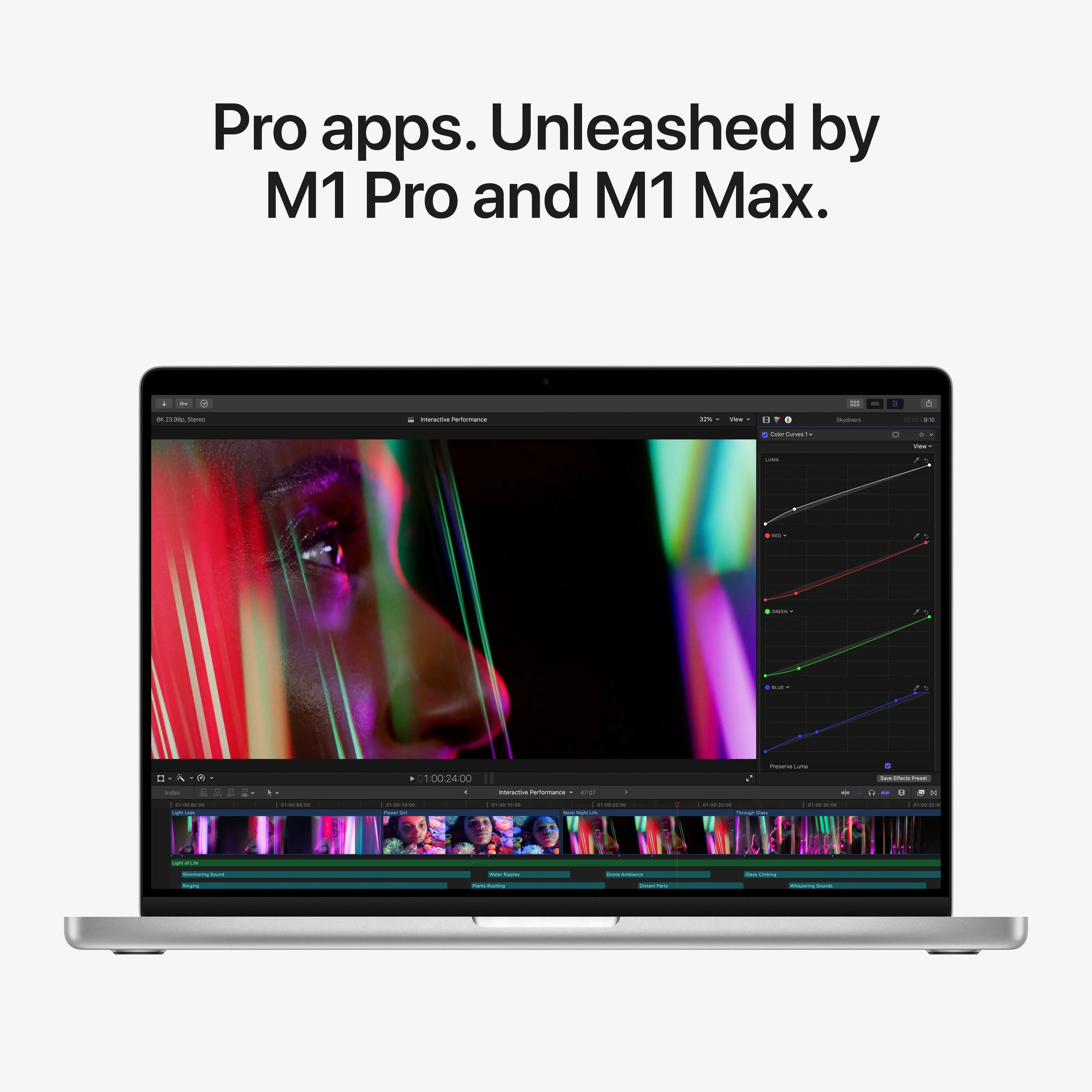 16-inch MacBook Pro: Apple M1 Max chip with 10_core CPU and 32_core GPU 1TB SSD - Silver - Image 6