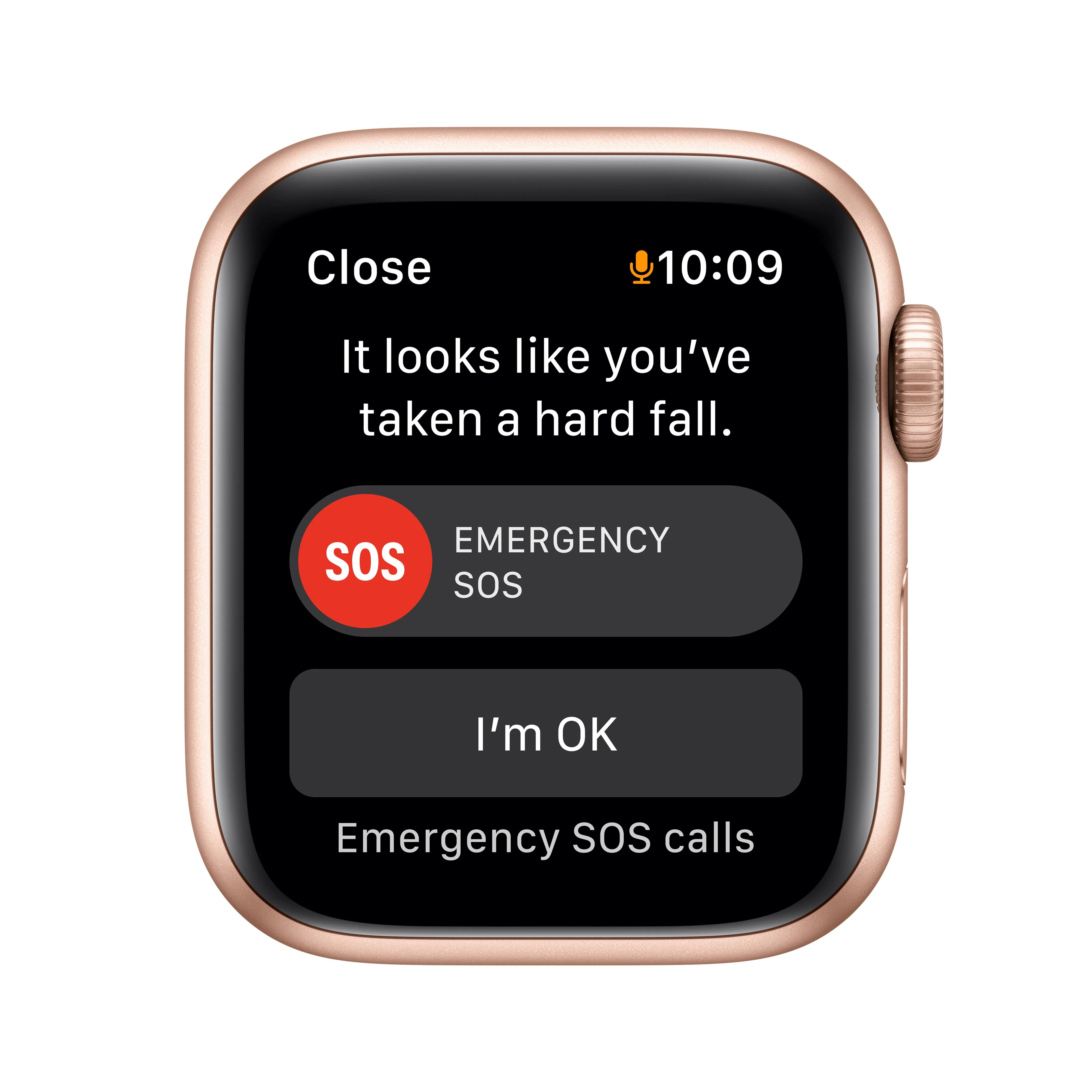 Apple Watch SE GPS, 40mm Gold Aluminum Case with Starlight Sport Band - Regular - Image 5