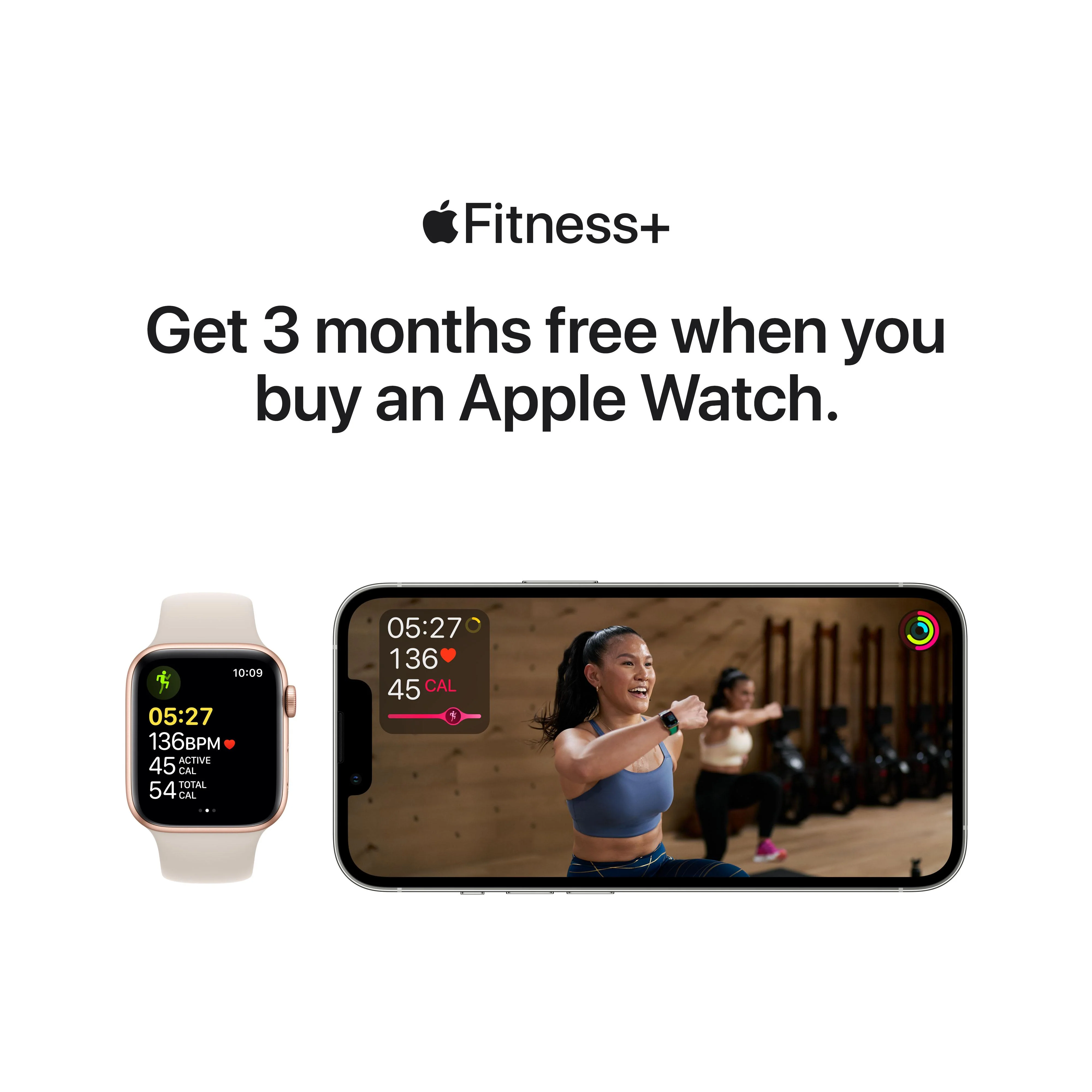 Apple Watch SE GPS, 40mm Gold Aluminum Case with Starlight Sport Band - Regular - Image 8
