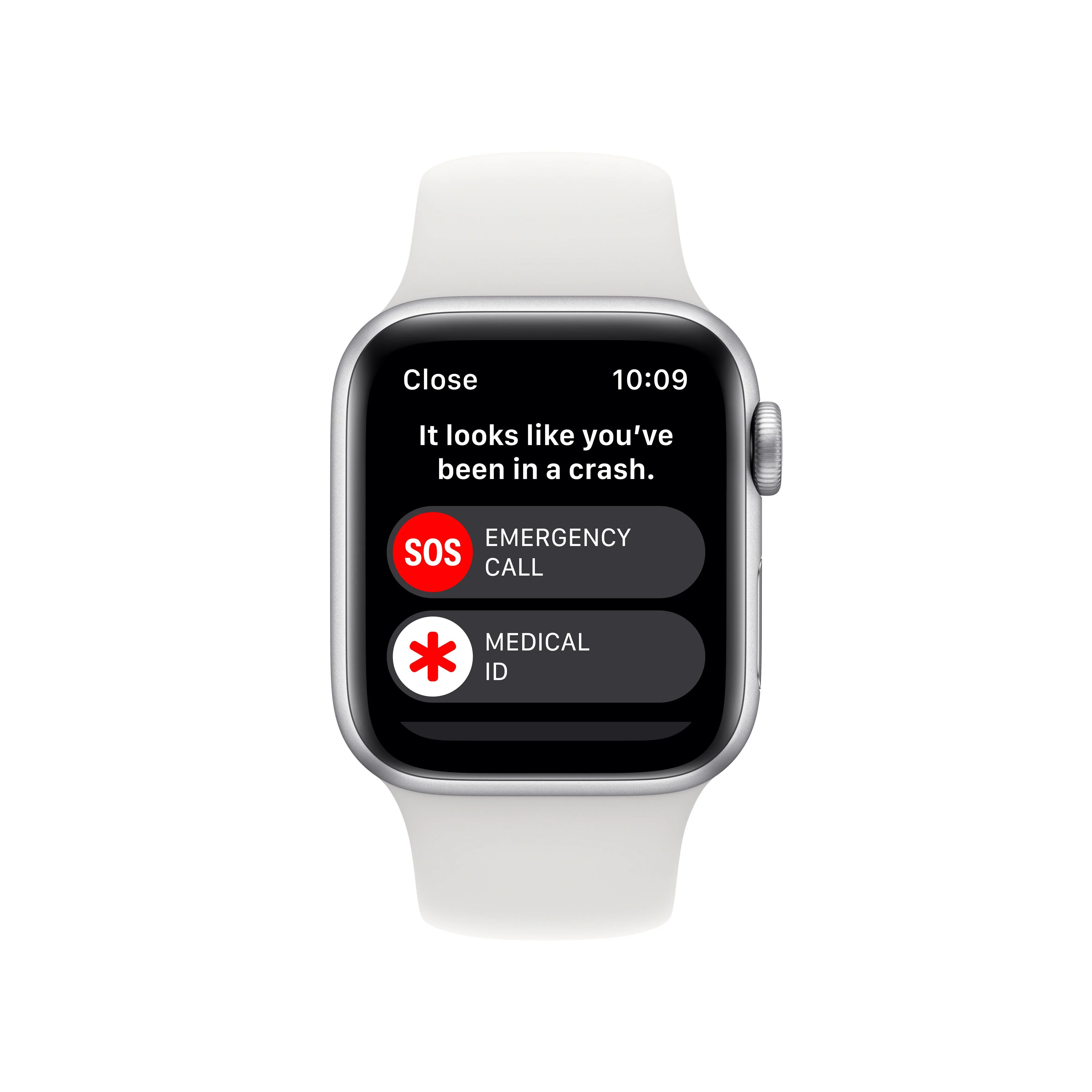 Apple Watch SE GPS 40mm Silver Aluminum Case with White Sport Band - Regular - Image 7