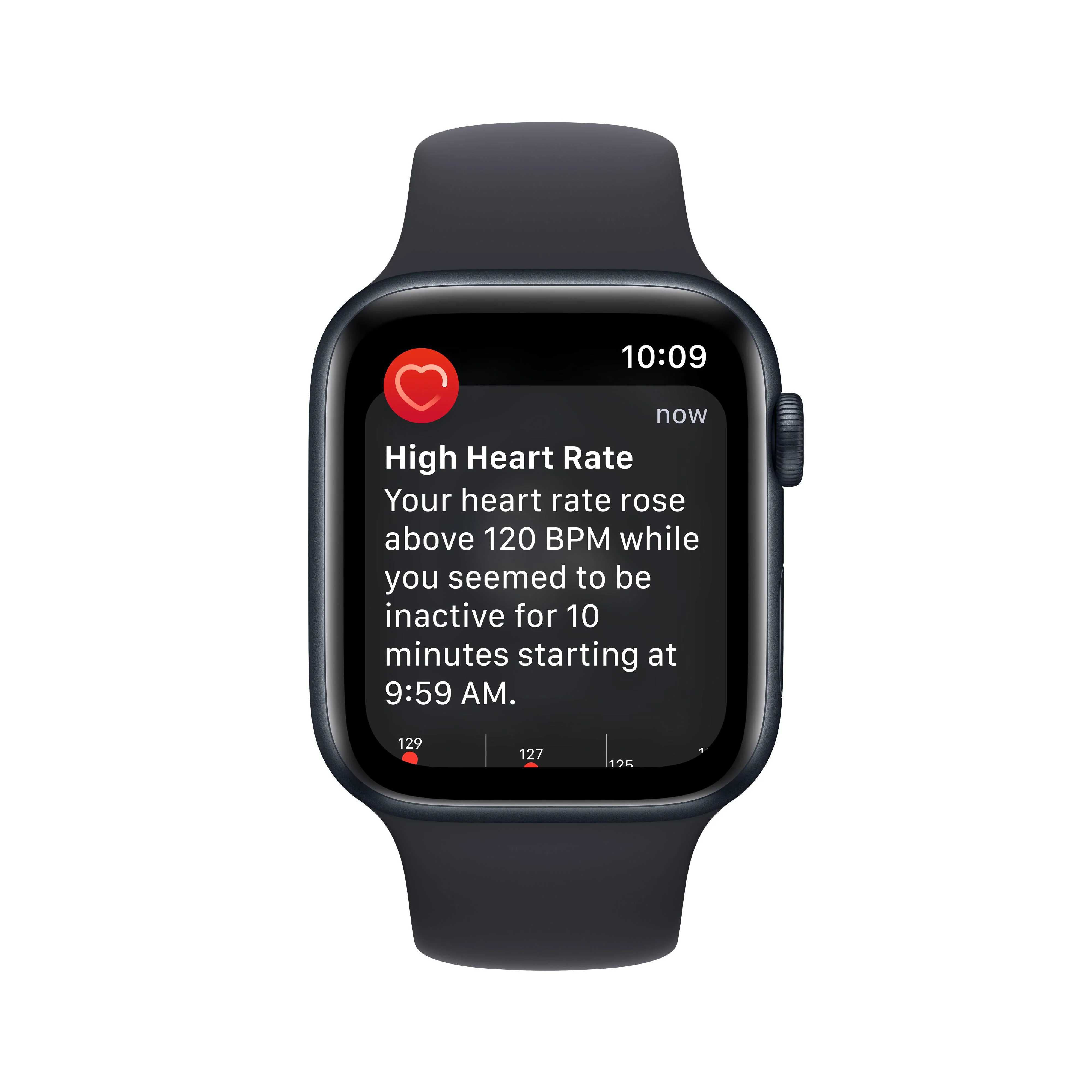Apple Watch SE GPS + Cellular 44mm Midnight Aluminum Case with Midnight Sport Band - Regular - Image 6