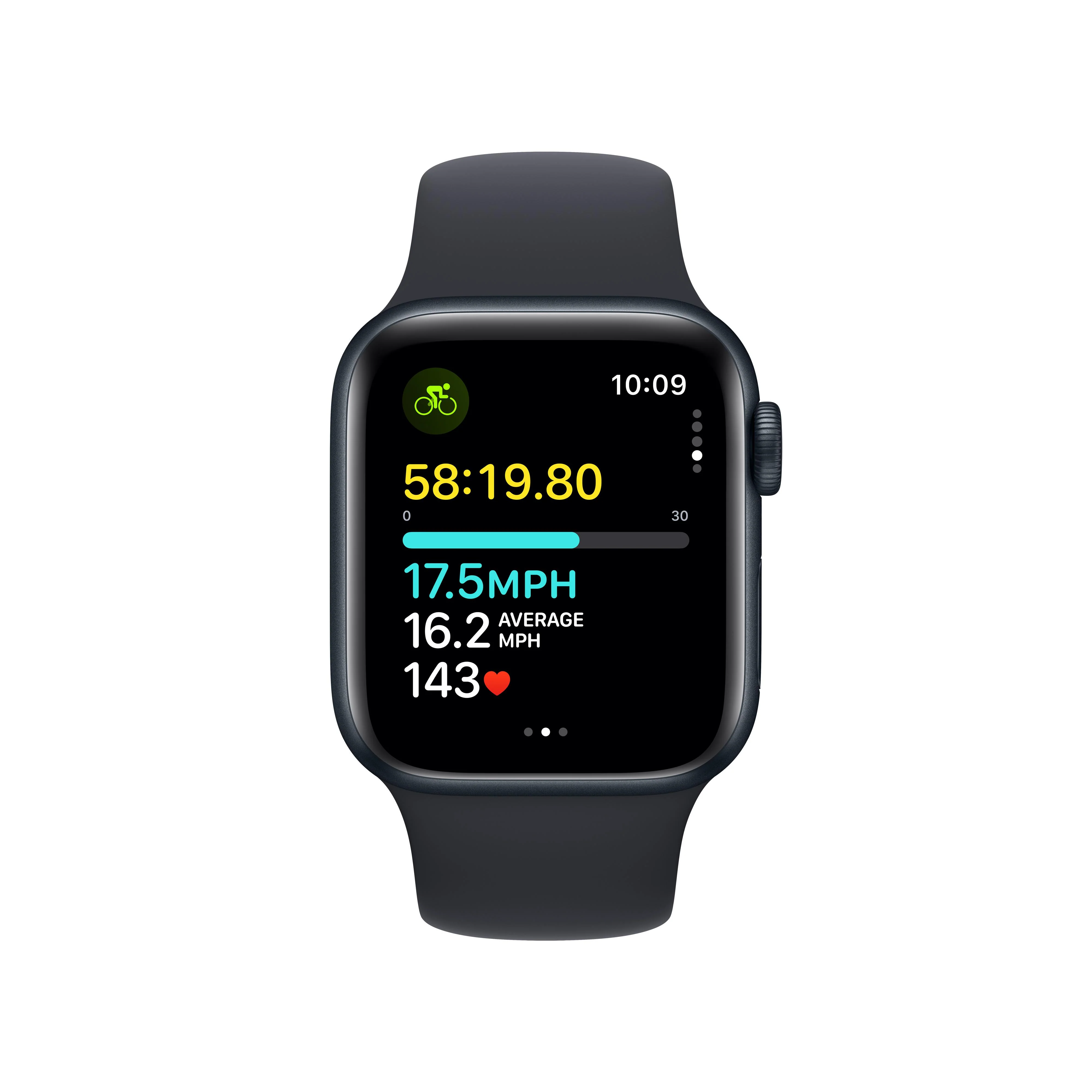 Apple Watch SE GPS 40mm Midnight Aluminum Case with Midnight Sport Band - S/M - Image 6