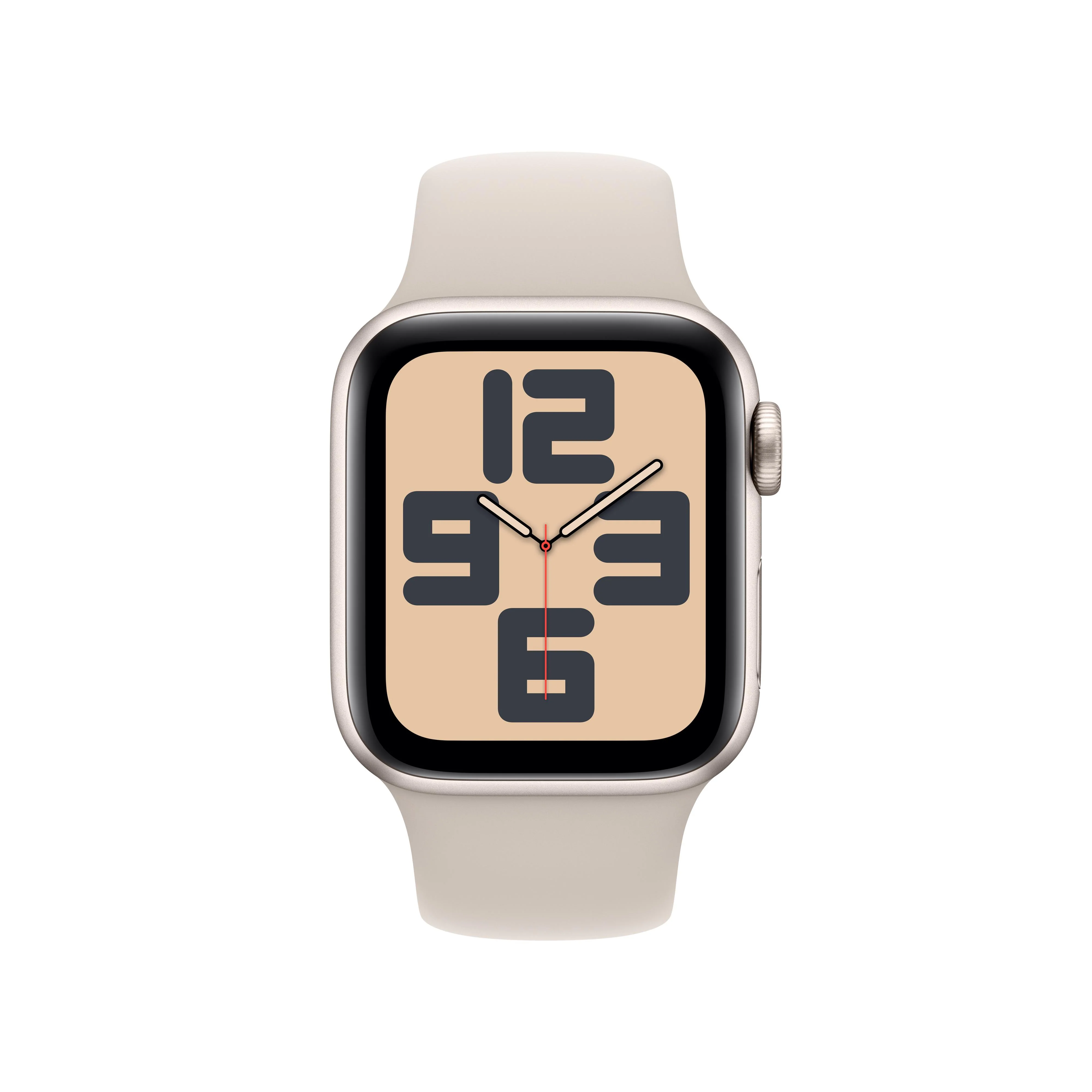Apple Watch SE GPS + Cellular 40mm Starlight Aluminum Case with Starlight Sport Band - M/L - Image 2