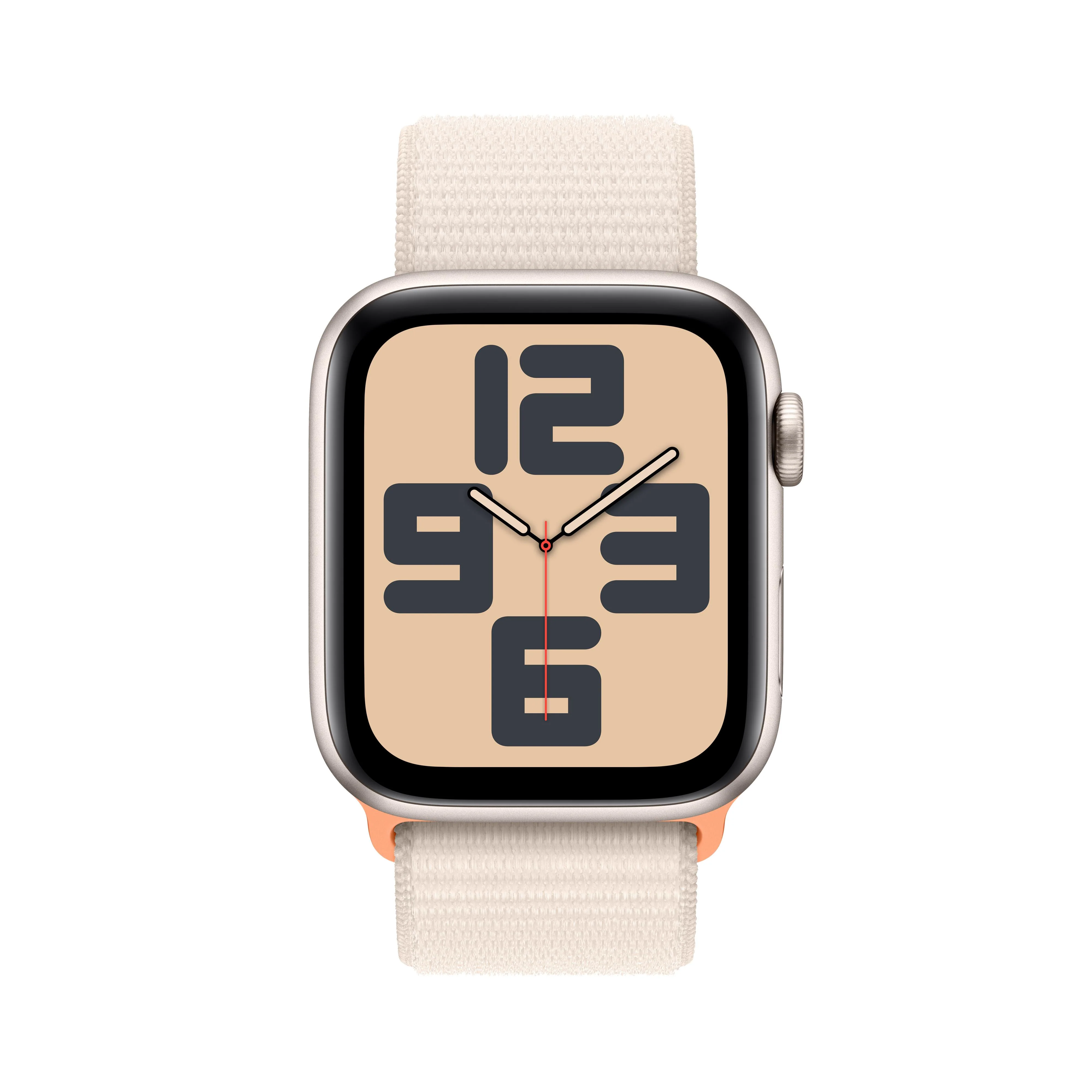 Apple Watch SE GPS 44mm Starlight Aluminum Case with Starlight Sport Loop - Image 2
