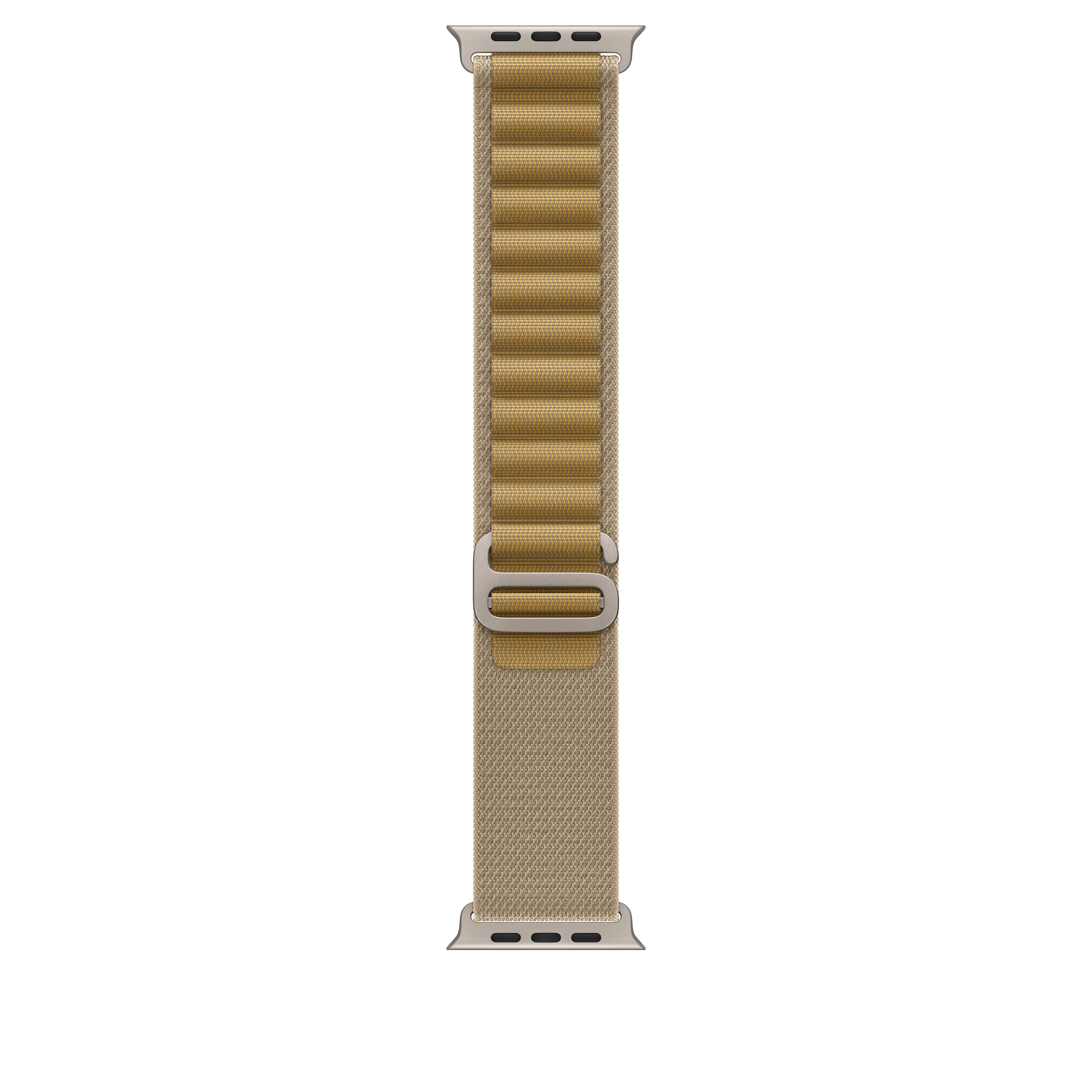 49mm Tan Alpine Loop - Small - Natural Titanium Finish