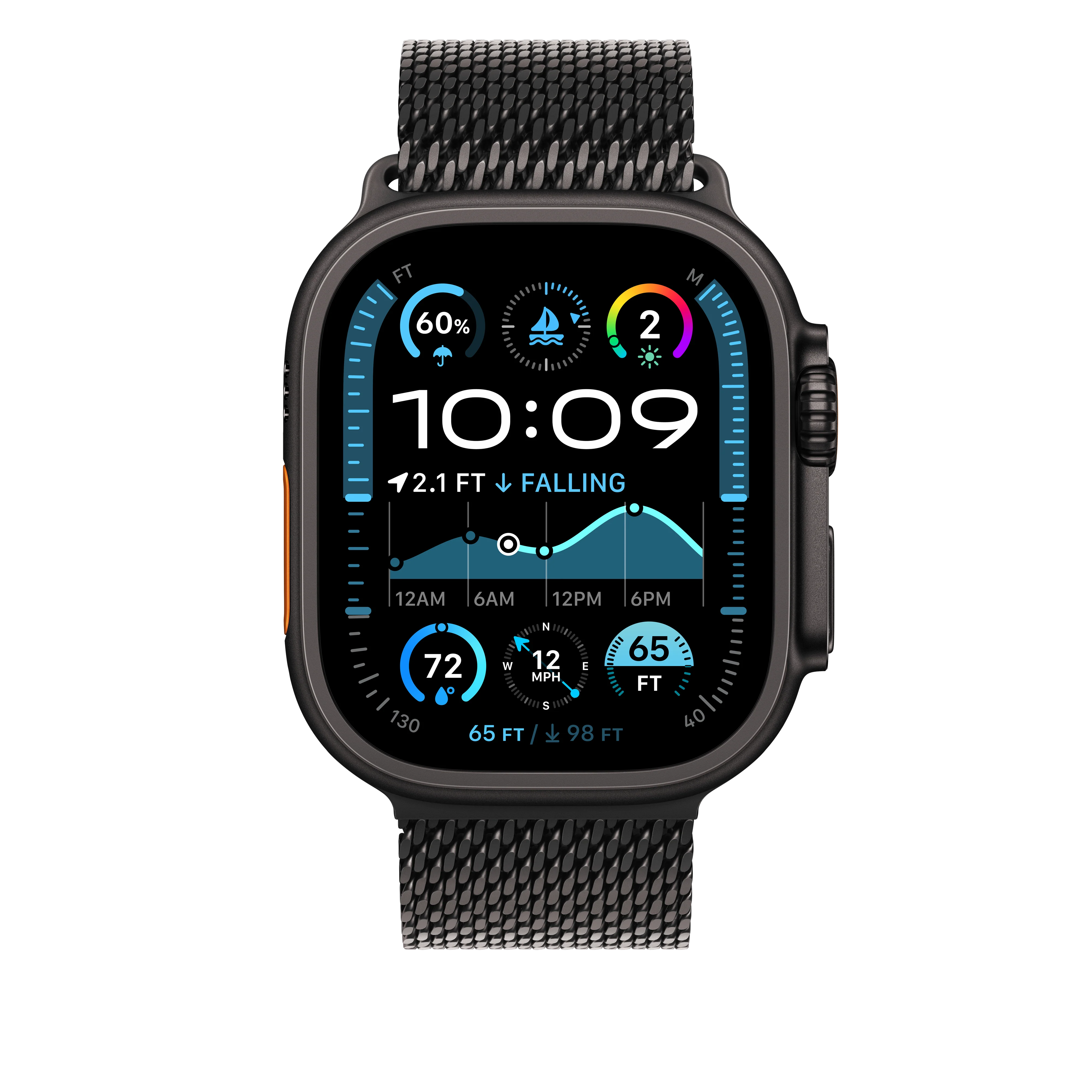 49mm Black Titanium Milanese Loop - Small - Image 3