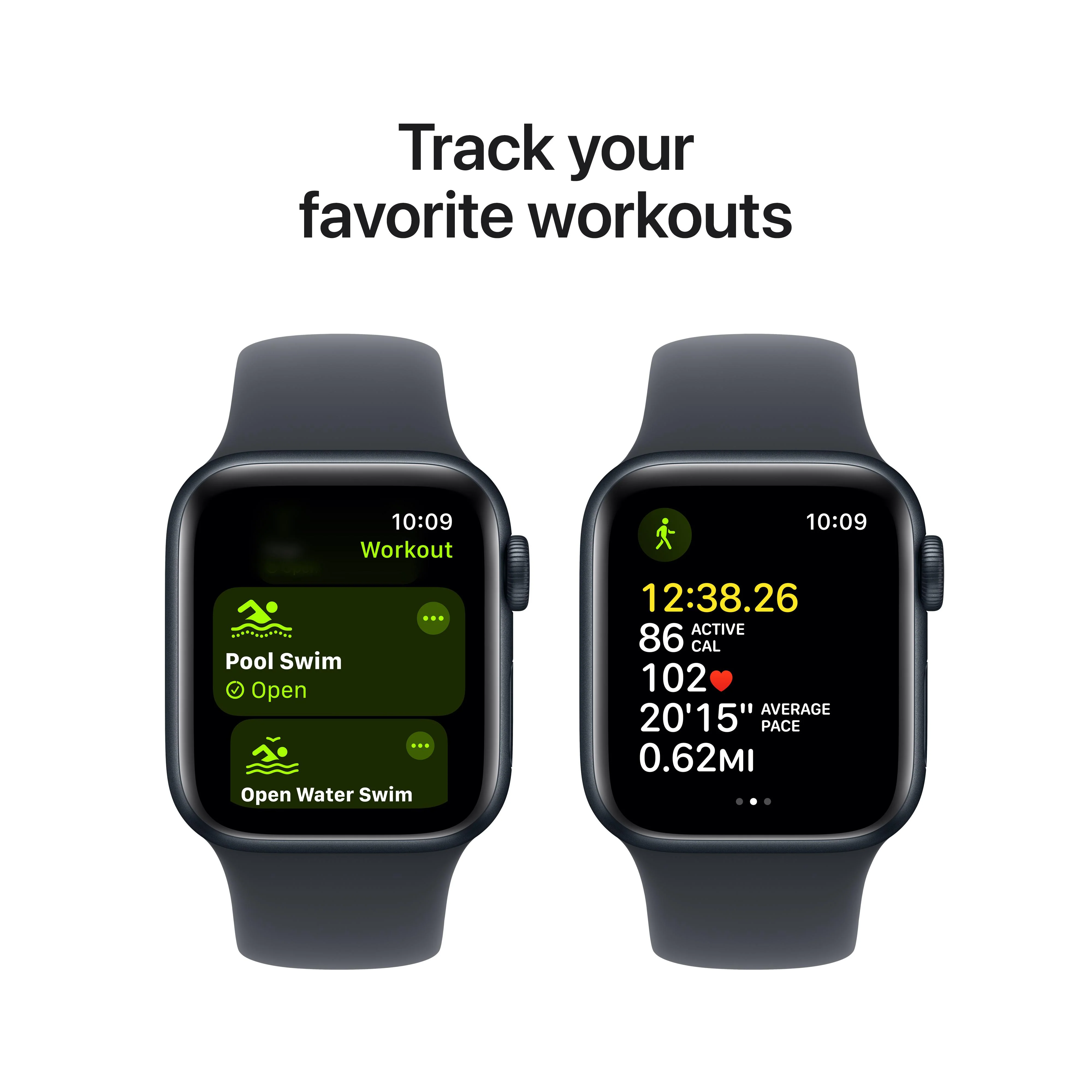 Apple Watch SE GPS 40mm Midnight Aluminum Case with Midnight Sport Band - S/M - Image 6