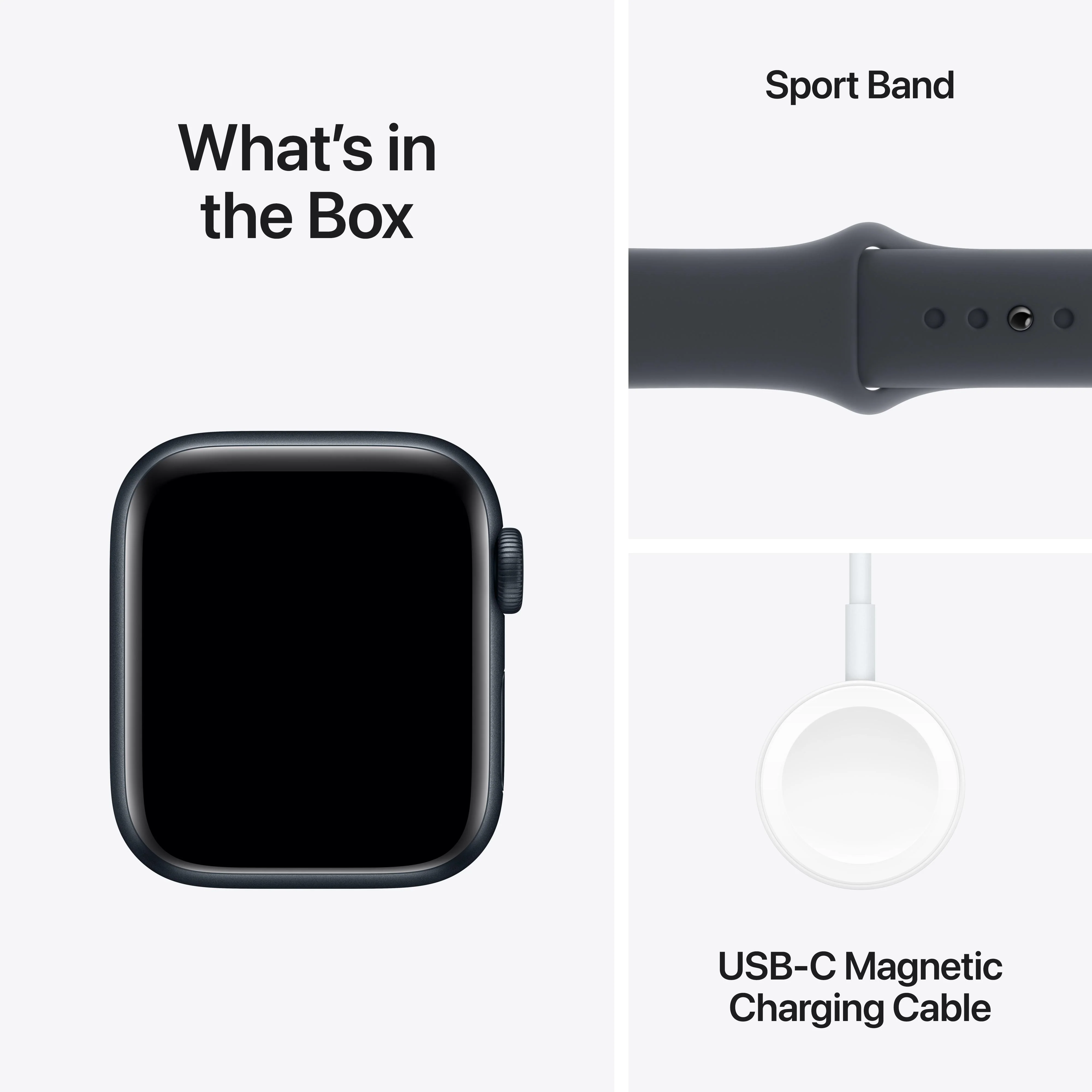 Apple Watch SE GPS 40mm Midnight Aluminum Case with Midnight Sport Band - S/M - Image 7