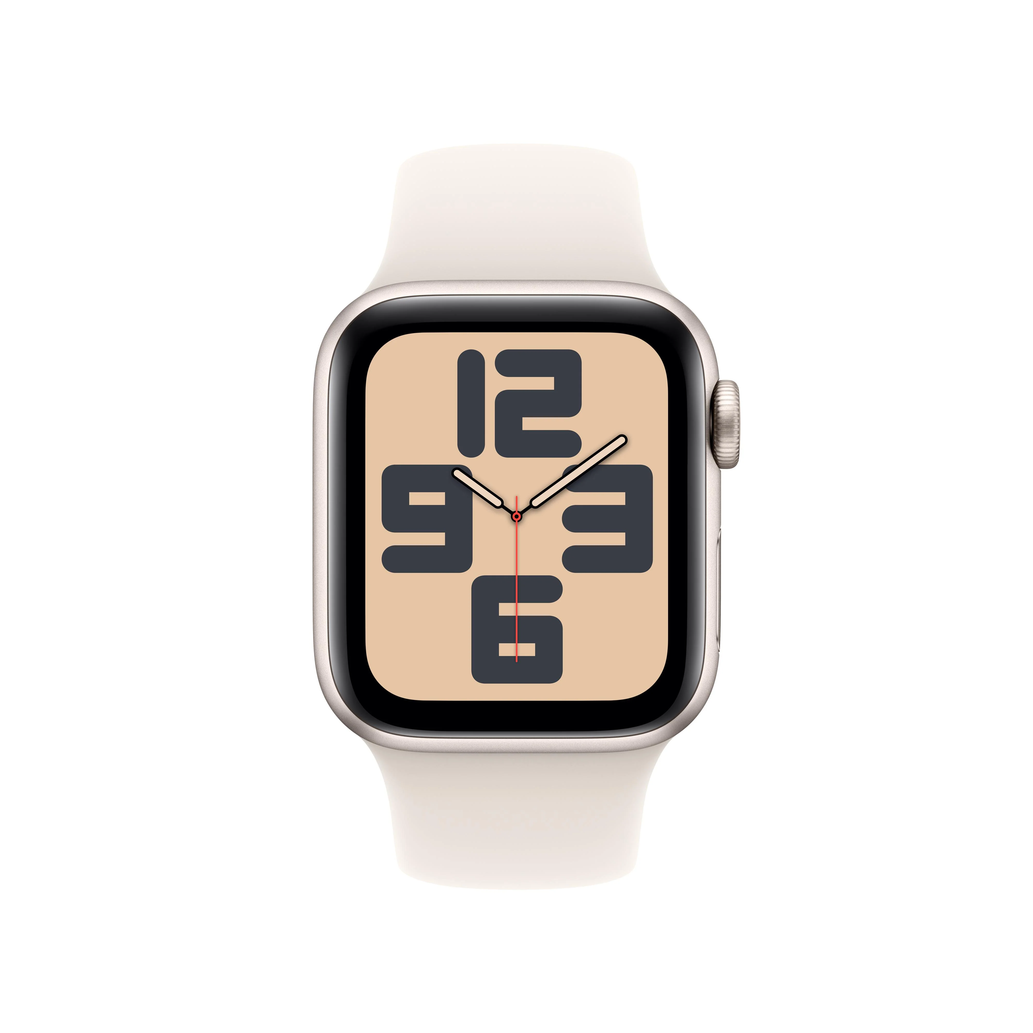 Apple Watch SE GPS 40mm Starlight Aluminum Case with Starlight Sport Band - S/M - Image 2