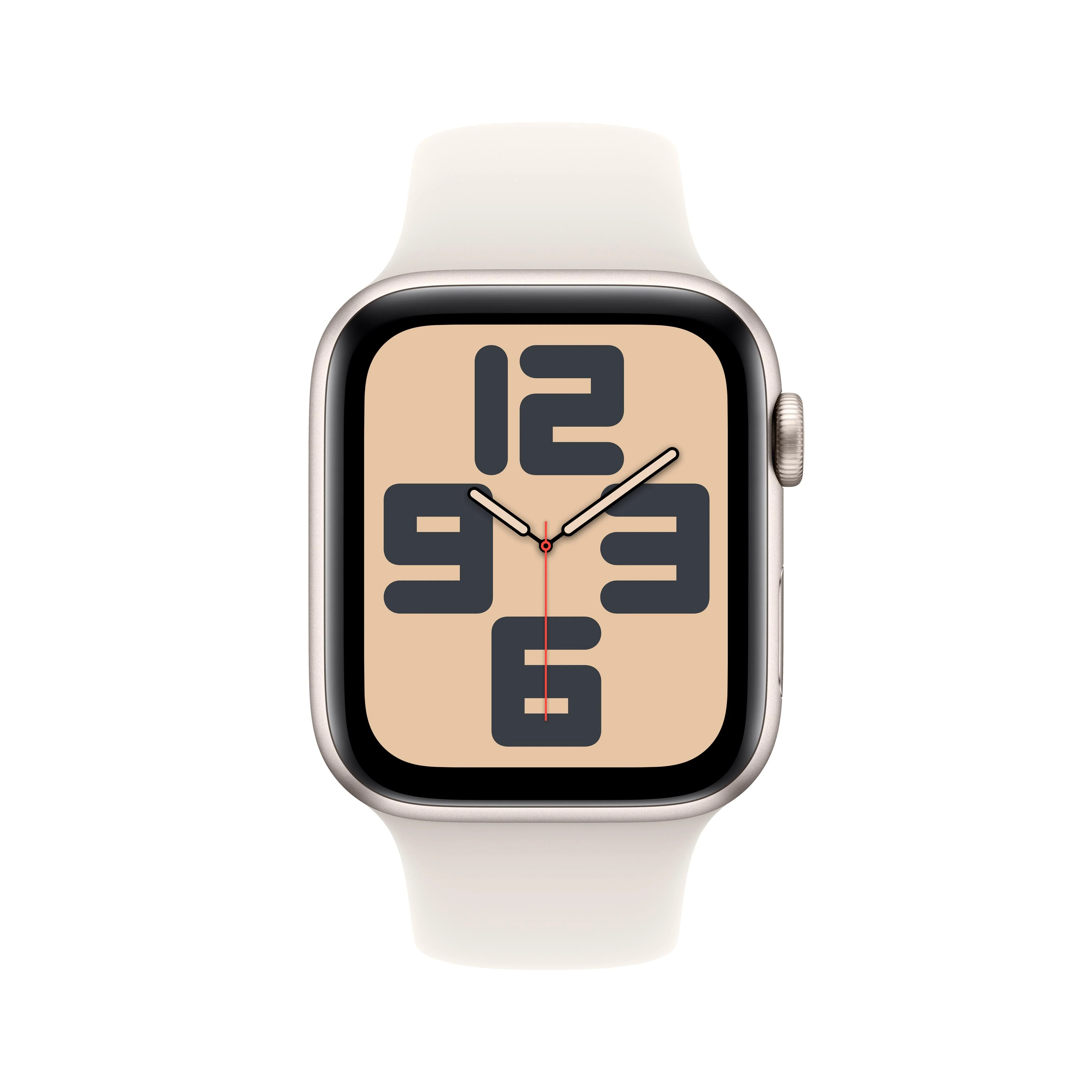 Apple Watch SE GPS 44mm Starlight Aluminum Case with Starlight Sport Band - S/M - Image 2