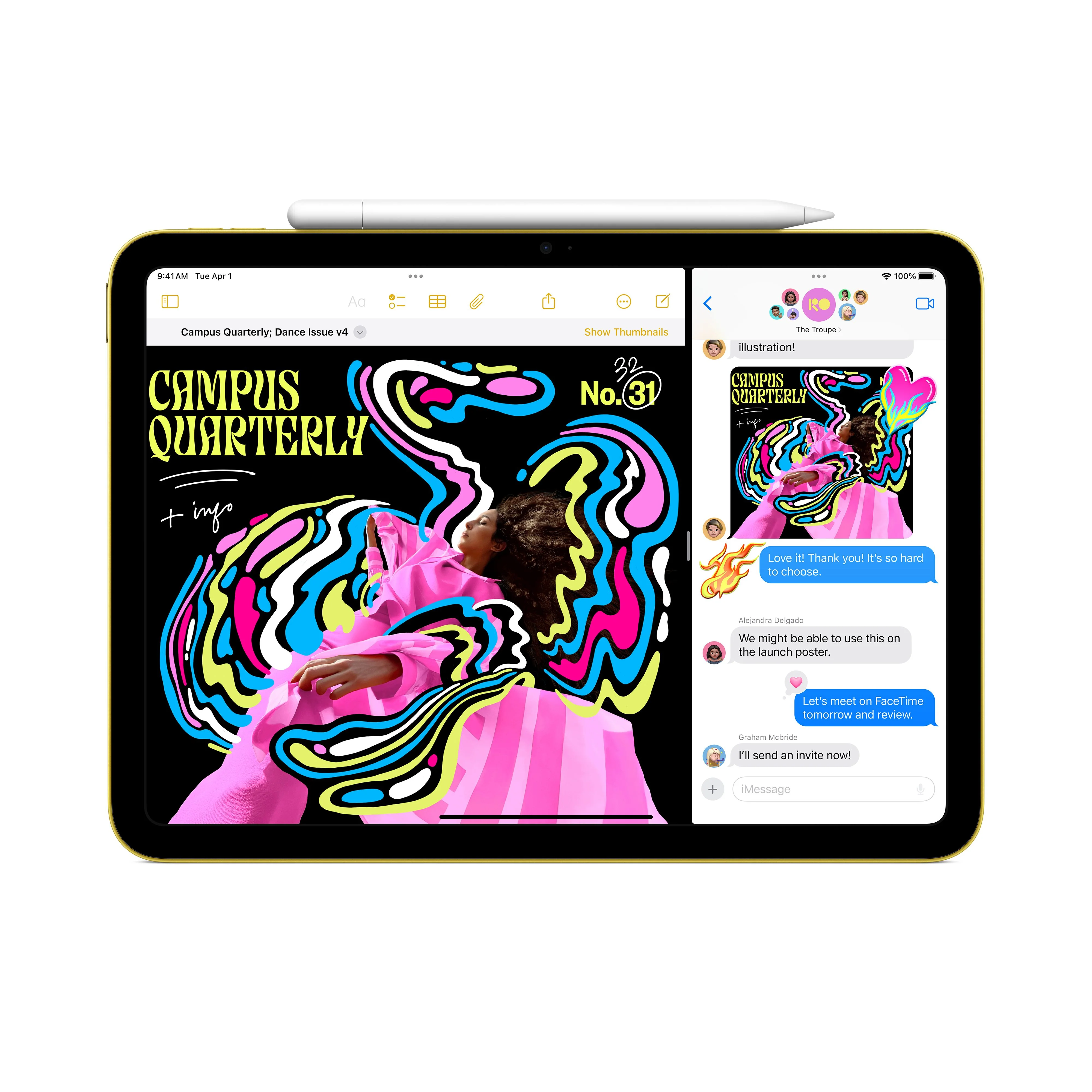 iPad Wi-Fi + Cellular 256GB - Pink (A16) - Image 4