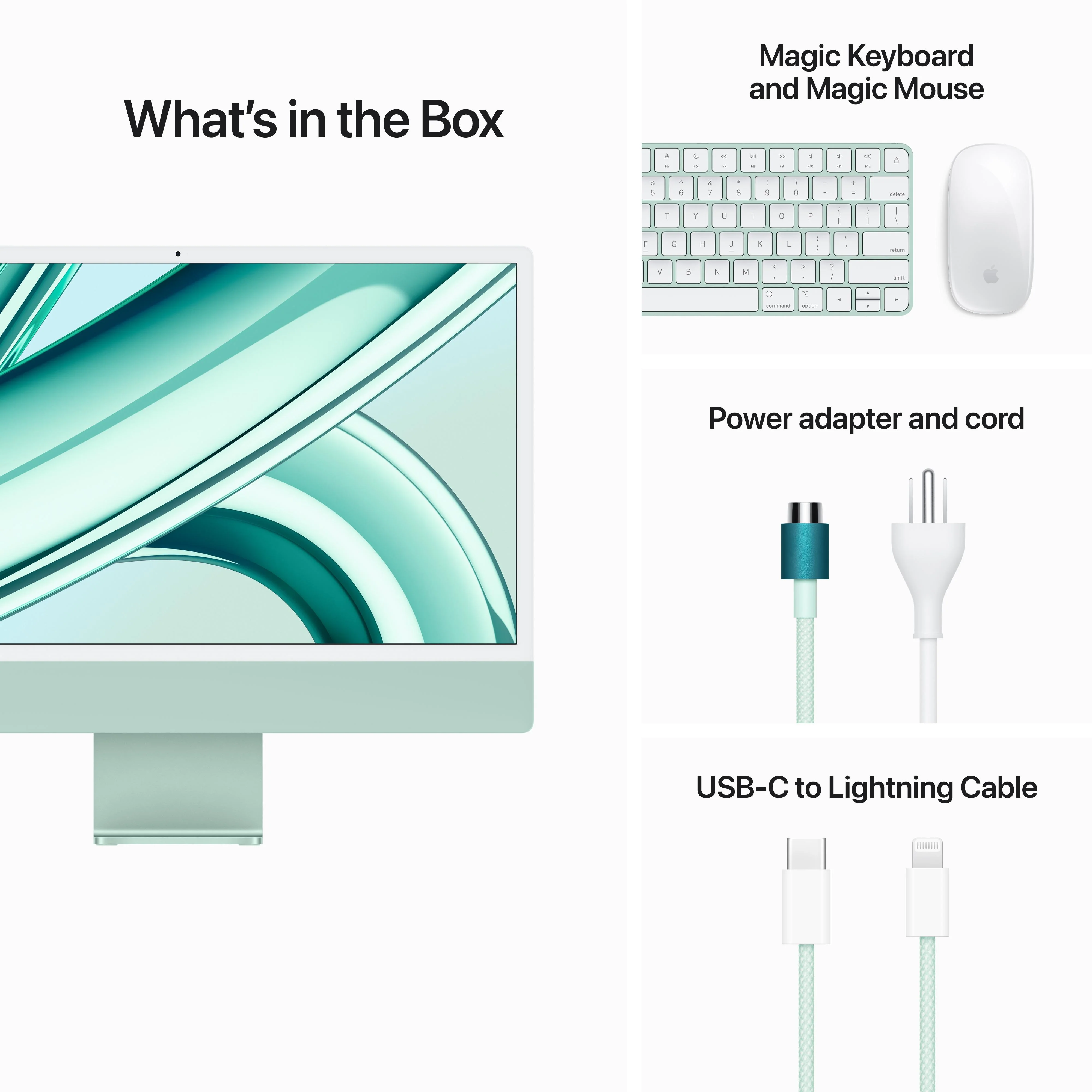 24-inch iMac with Retina 4.5K display: Apple M3 chip with 8‚Äëcore CPU and 8‚Äëcore GPU, 256GB SSD - Green - Image 9