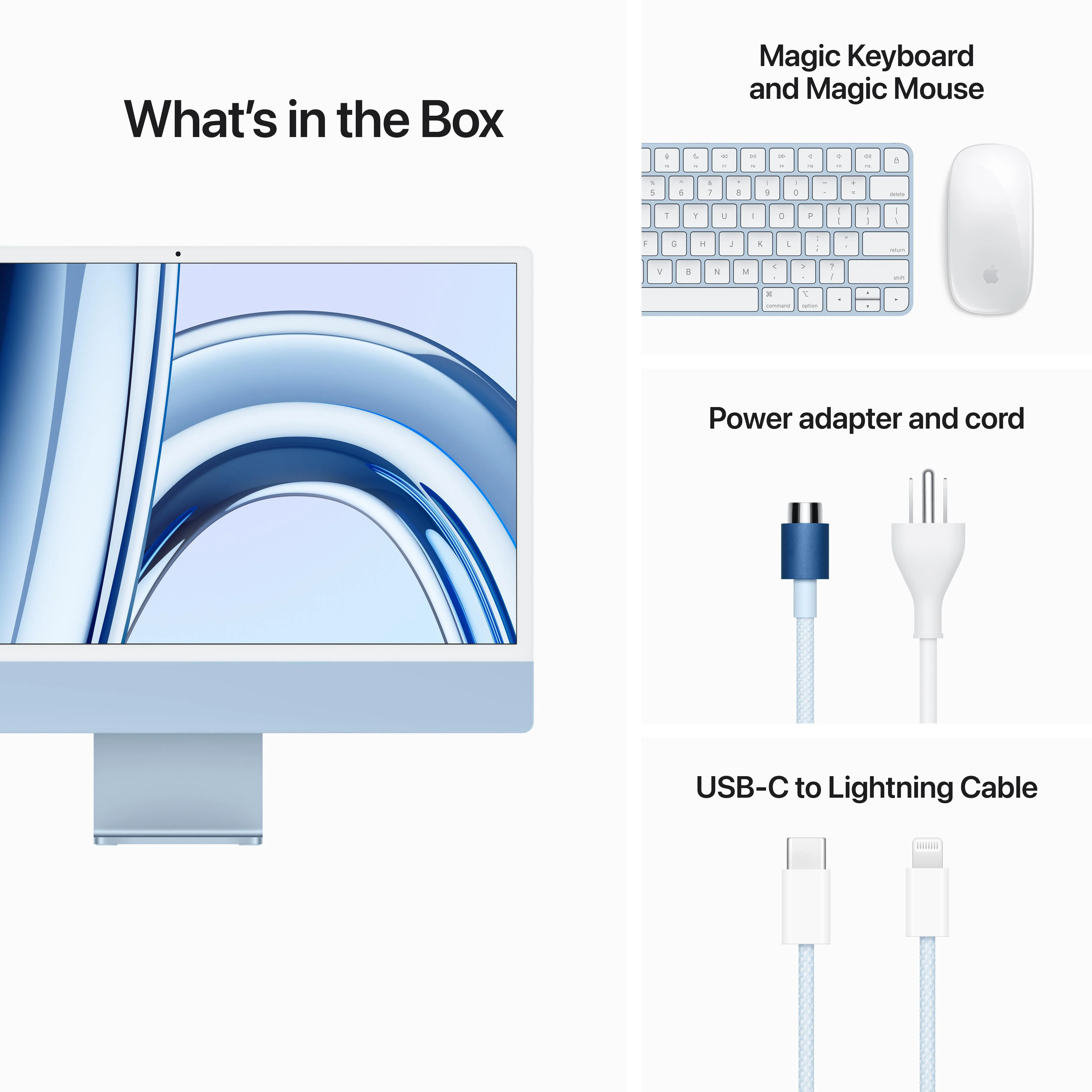 24-inch iMac with Retina 4.5K display: Apple M3 chip with 8‚Äëcore CPU and 8‚Äëcore GPU, 256GB SSD - Blue - Image 9