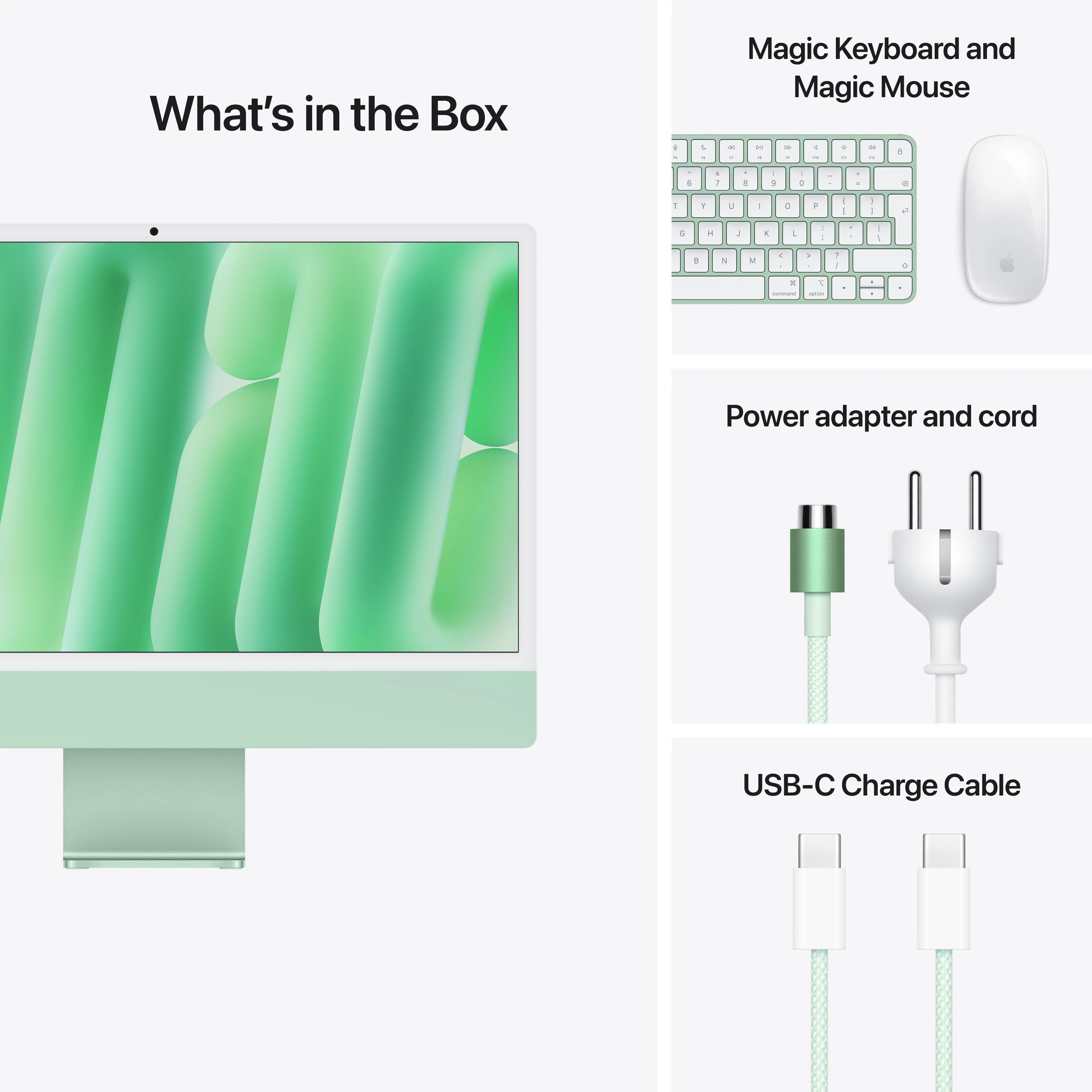24-inch iMac with Retina 4.5K display: Apple M4 chip with 8-core CPU and 8‚Äëcore GPU, 256GB SSD - Green - Image 9