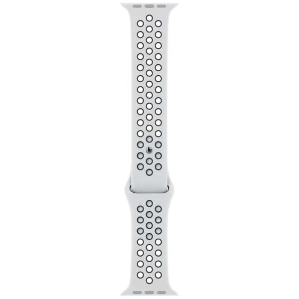45mm Pure Platinum/Black Nike Sport Band - Regular