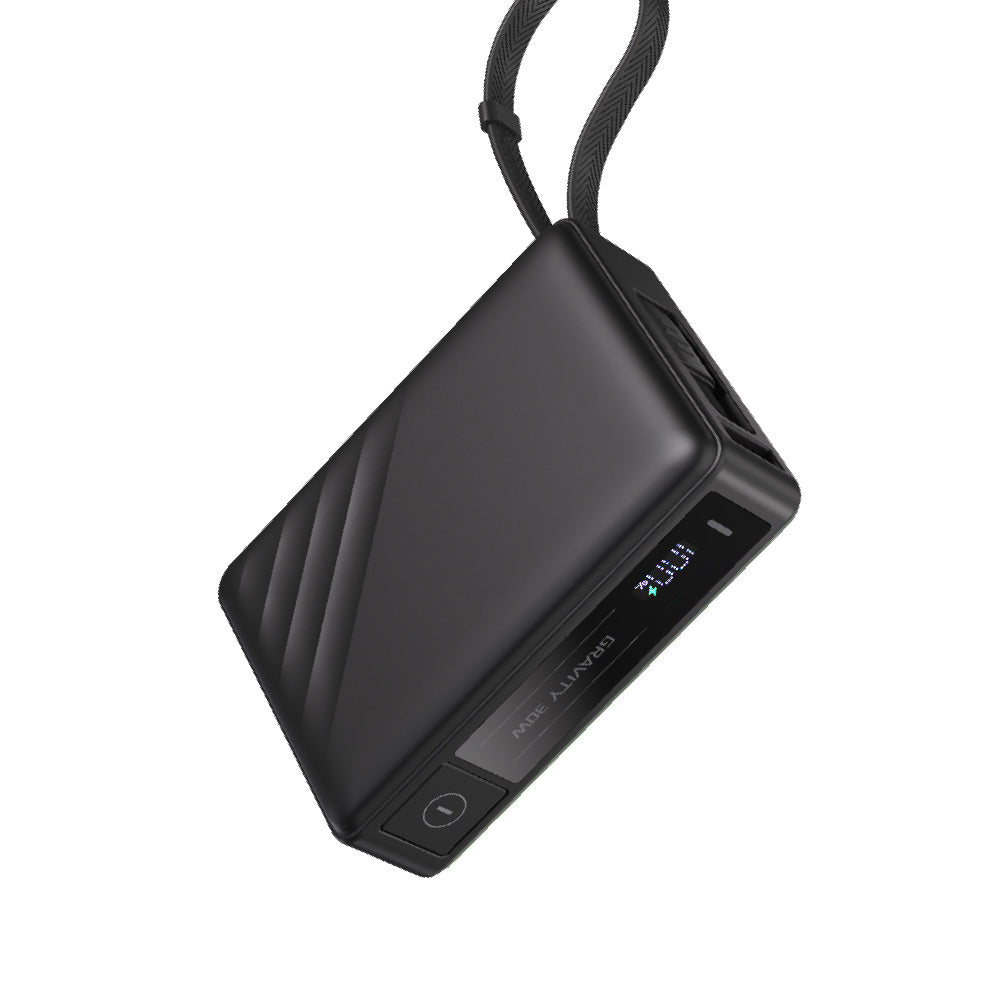 ADAM ELEMENTS GRAVITY 30w Fast Charging 10,000mAh Power Bank with Built-in USB-C Cable - Green - Image 5