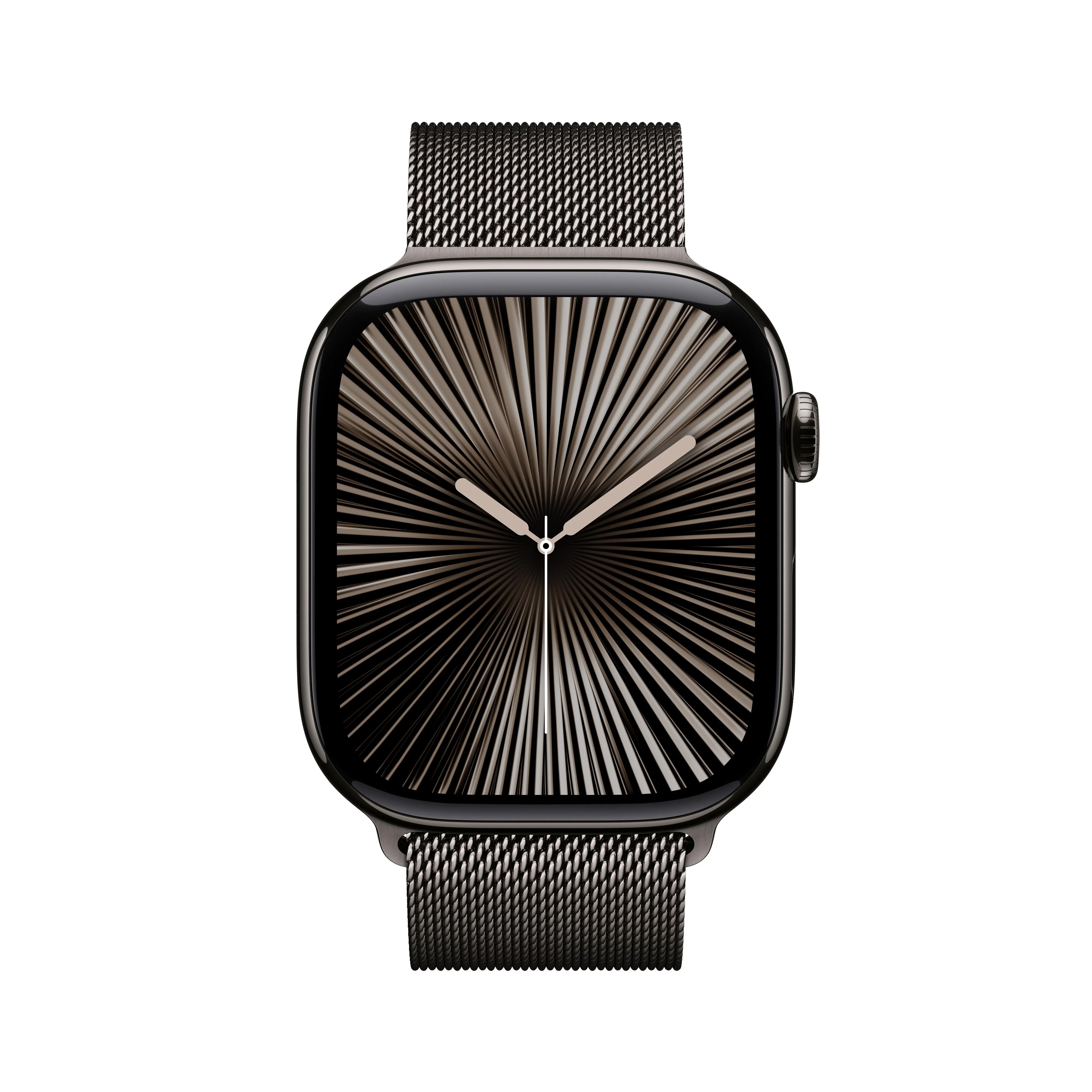 Apple Watch Series 10 GPS + Cellular 46mm Slate Titanium Case with Slate Milanese Loop - S/M - Image 2