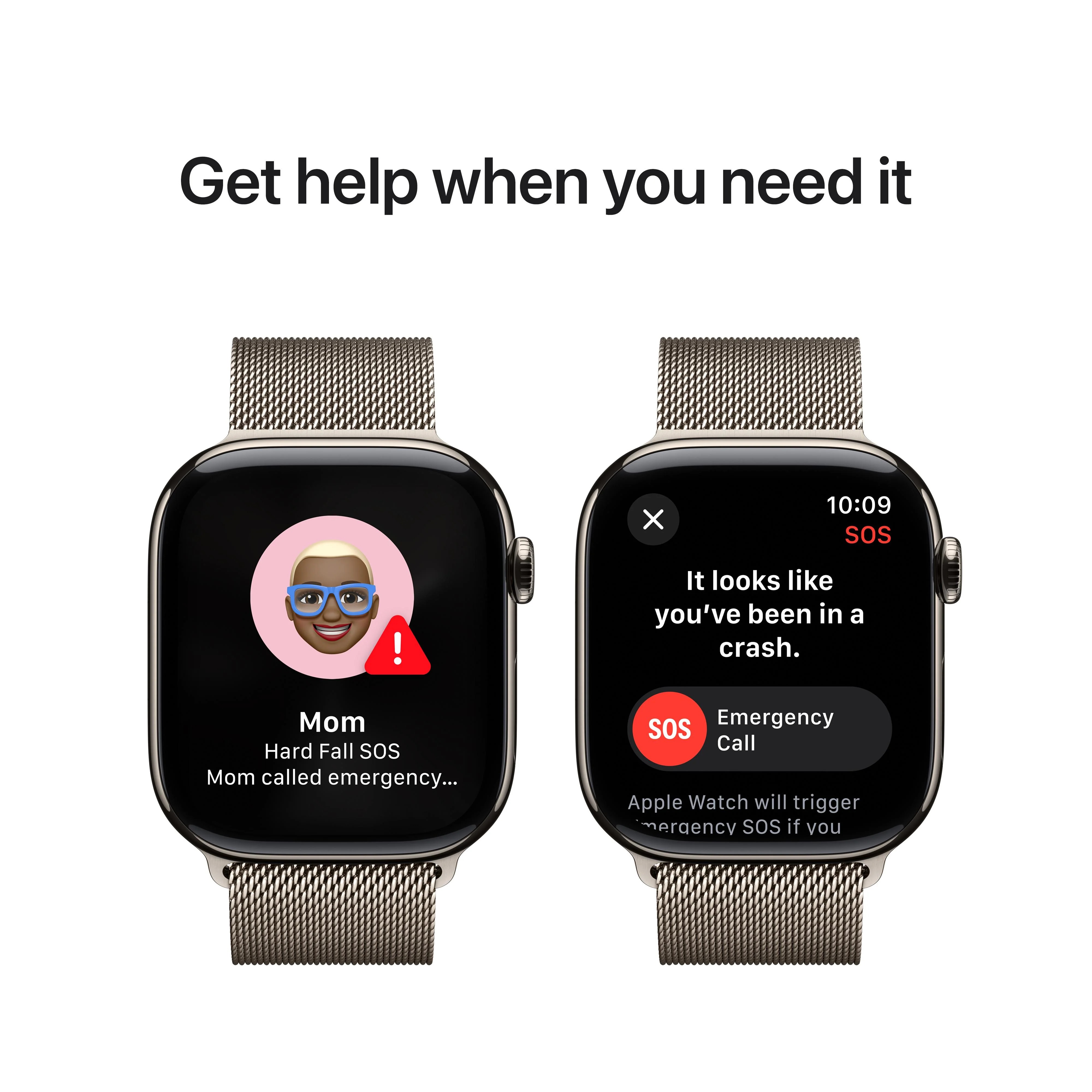 Apple Watch Series 10 GPS + Cellular 46mm Natural Titanium Case with Natural Milanese Loop - M/L - Image 6