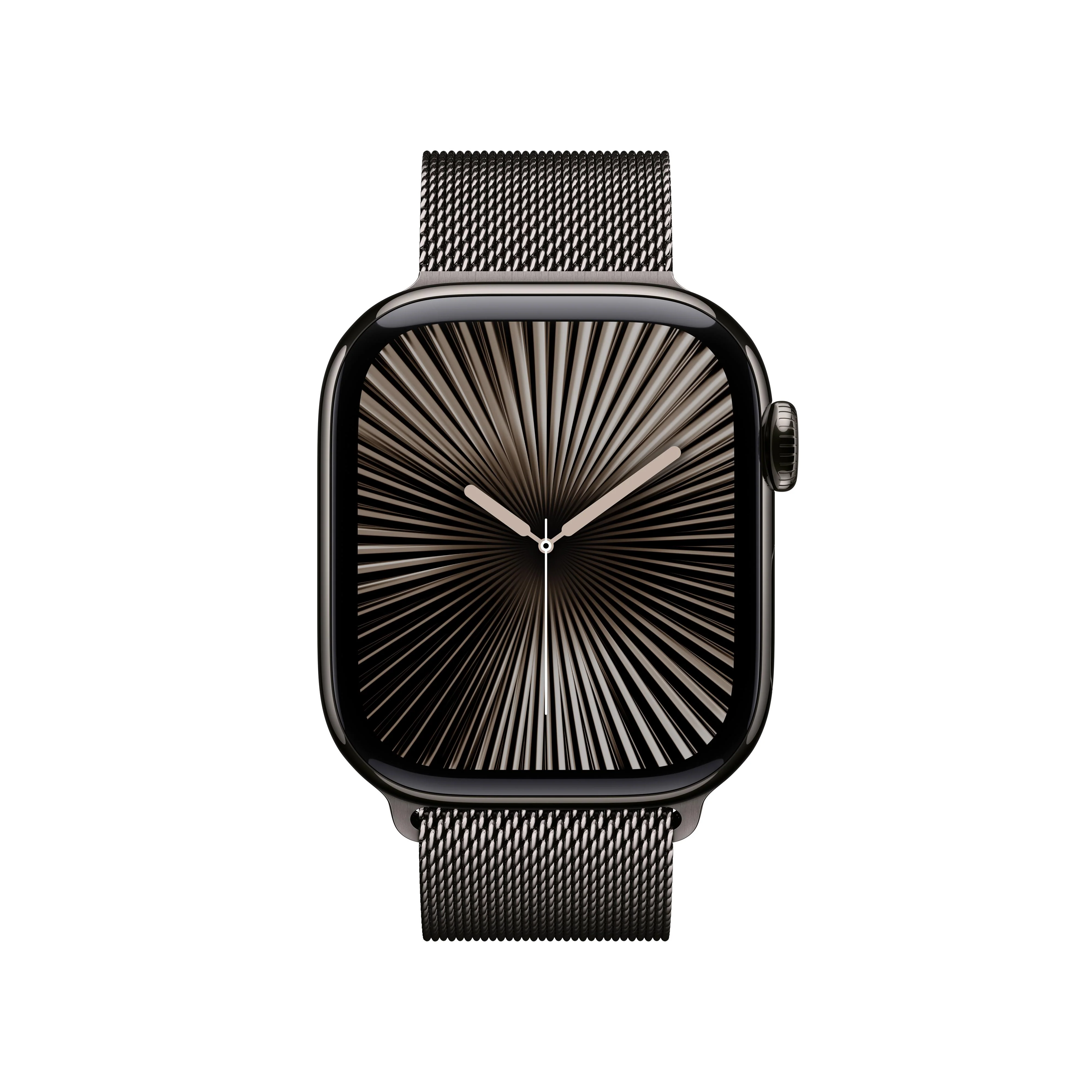 Apple Watch Series 10 GPS + Cellular 42mm Slate Titanium Case with Slate Milanese Loop - Image 2