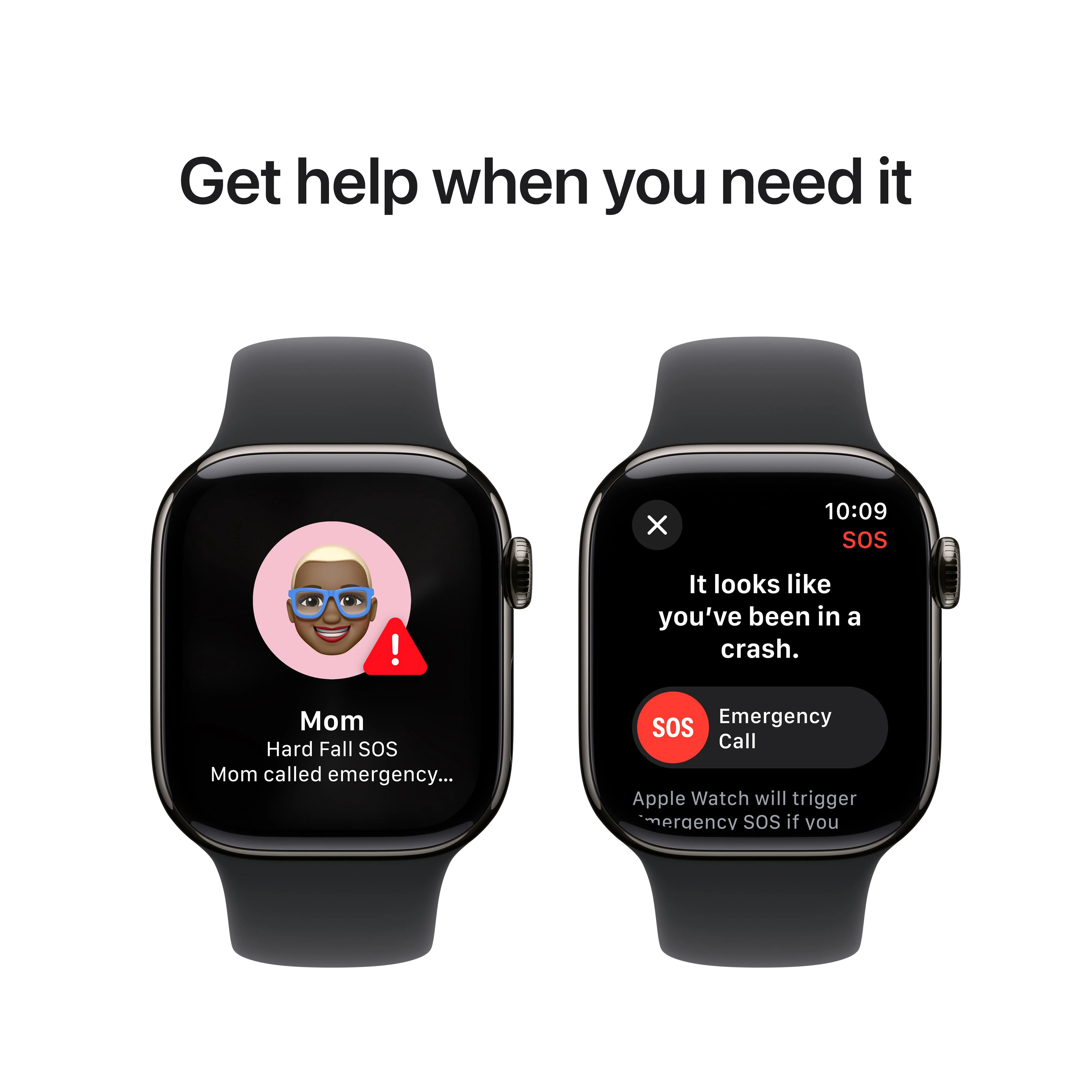 Apple Watch Series 10 GPS + Cellular 42mm Slate Titanium Case with Black Sport Band - S/M - Image 6