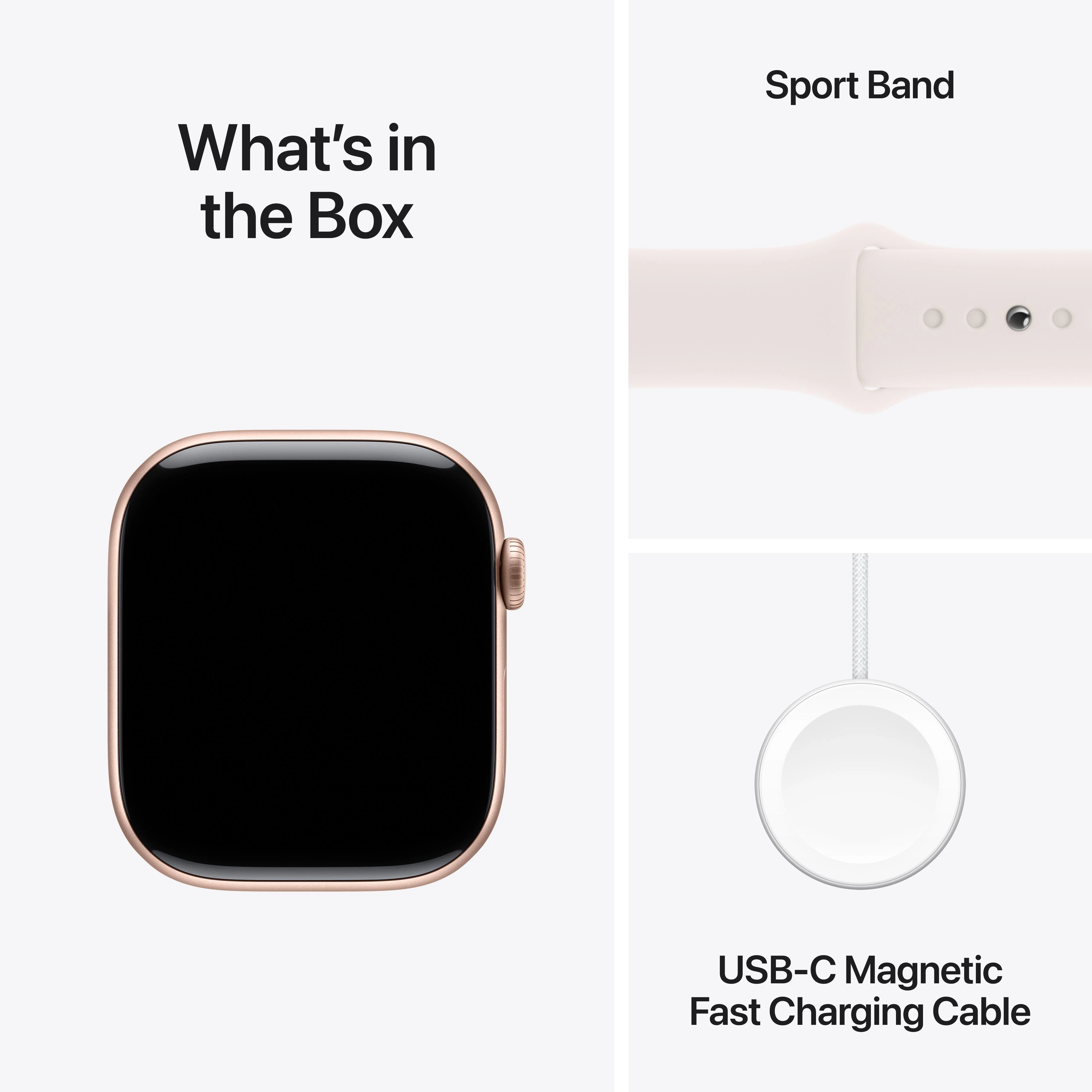 Apple Watch Series 10 GPS + Cellular 46mm Rose Gold Aluminum Case with Light Blush Sport Band - M/L - Image 9