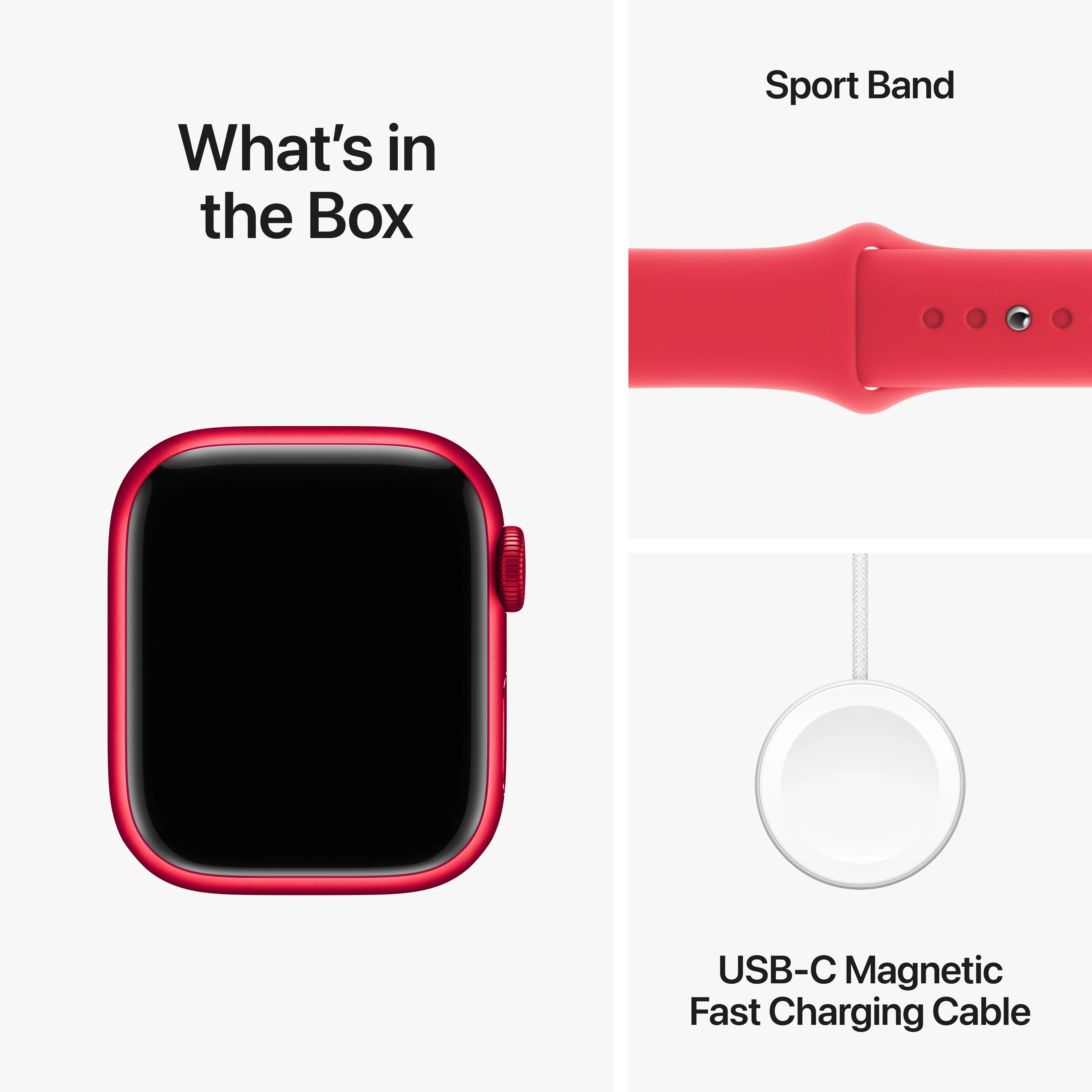 Apple Watch Series 9 GPS + Cellular 41mm (PRODUCT)RED Aluminum Case with (PRODUCT)RED Sport Band - M/L - Image 10