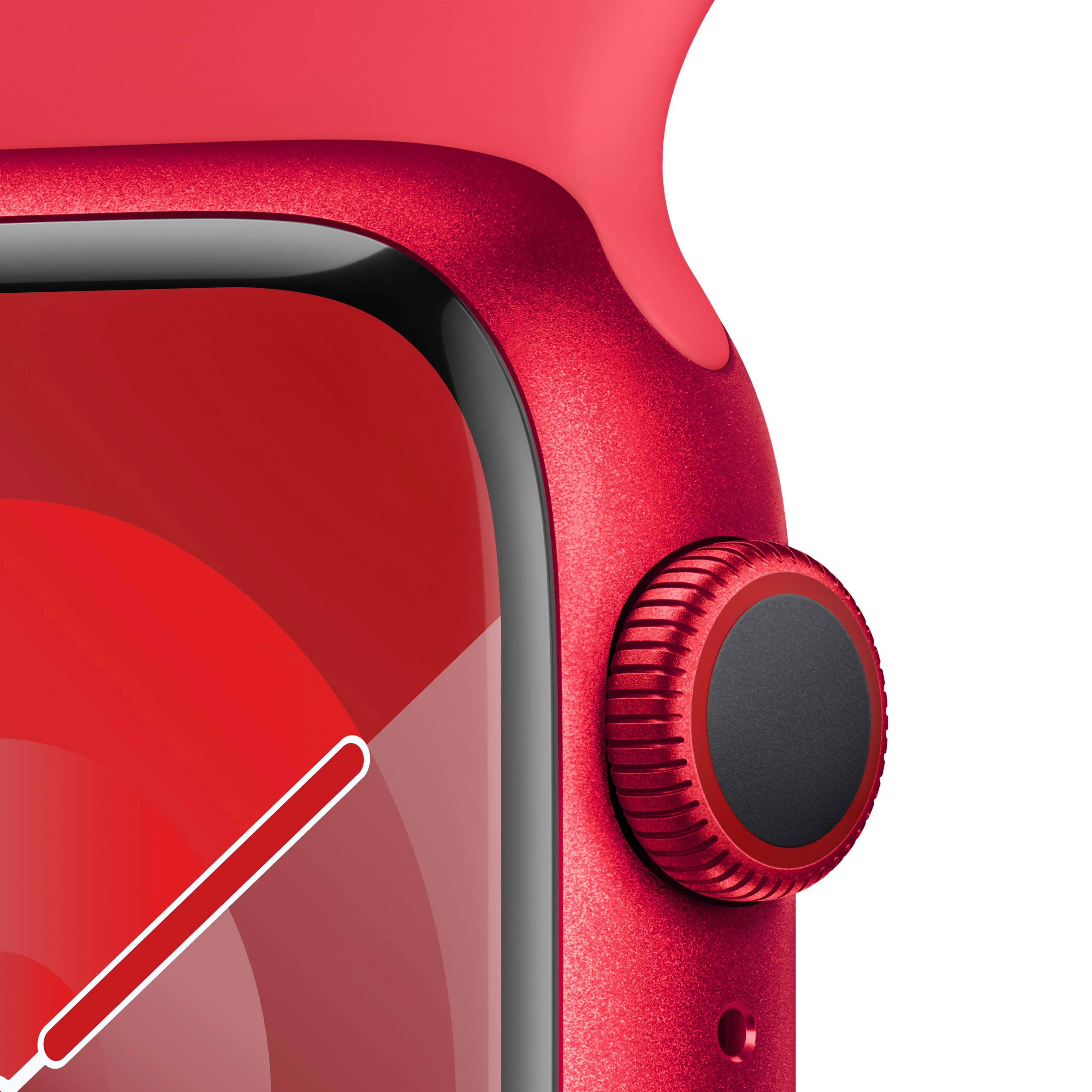 Apple Watch Series 9 GPS + Cellular 41mm (PRODUCT)RED Aluminum Case with (PRODUCT)RED Sport Band - M/L - Image 3