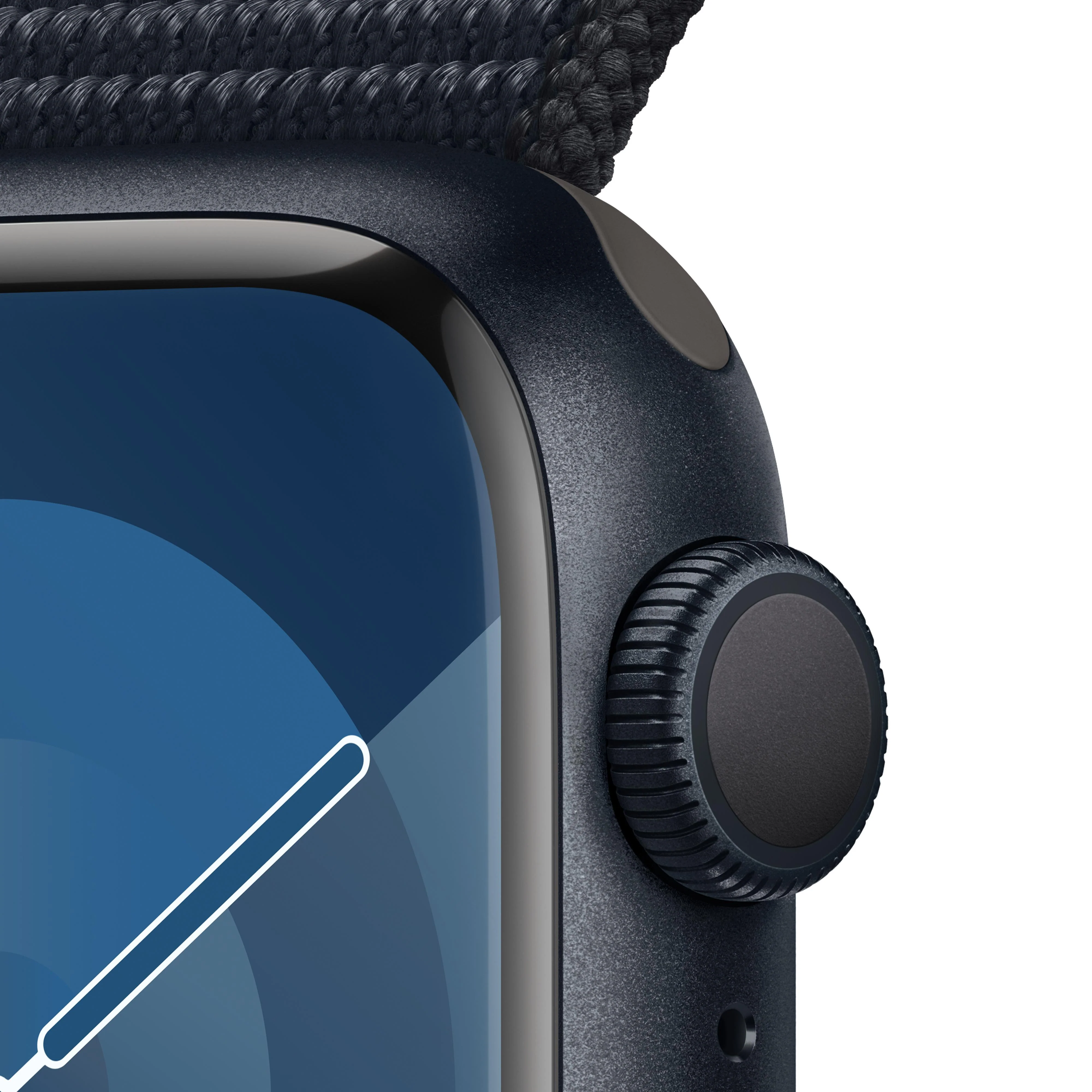 Apple Watch Series 9 GPS 41mm Midnight Aluminum Case with Midnight Sport Loop - Image 3