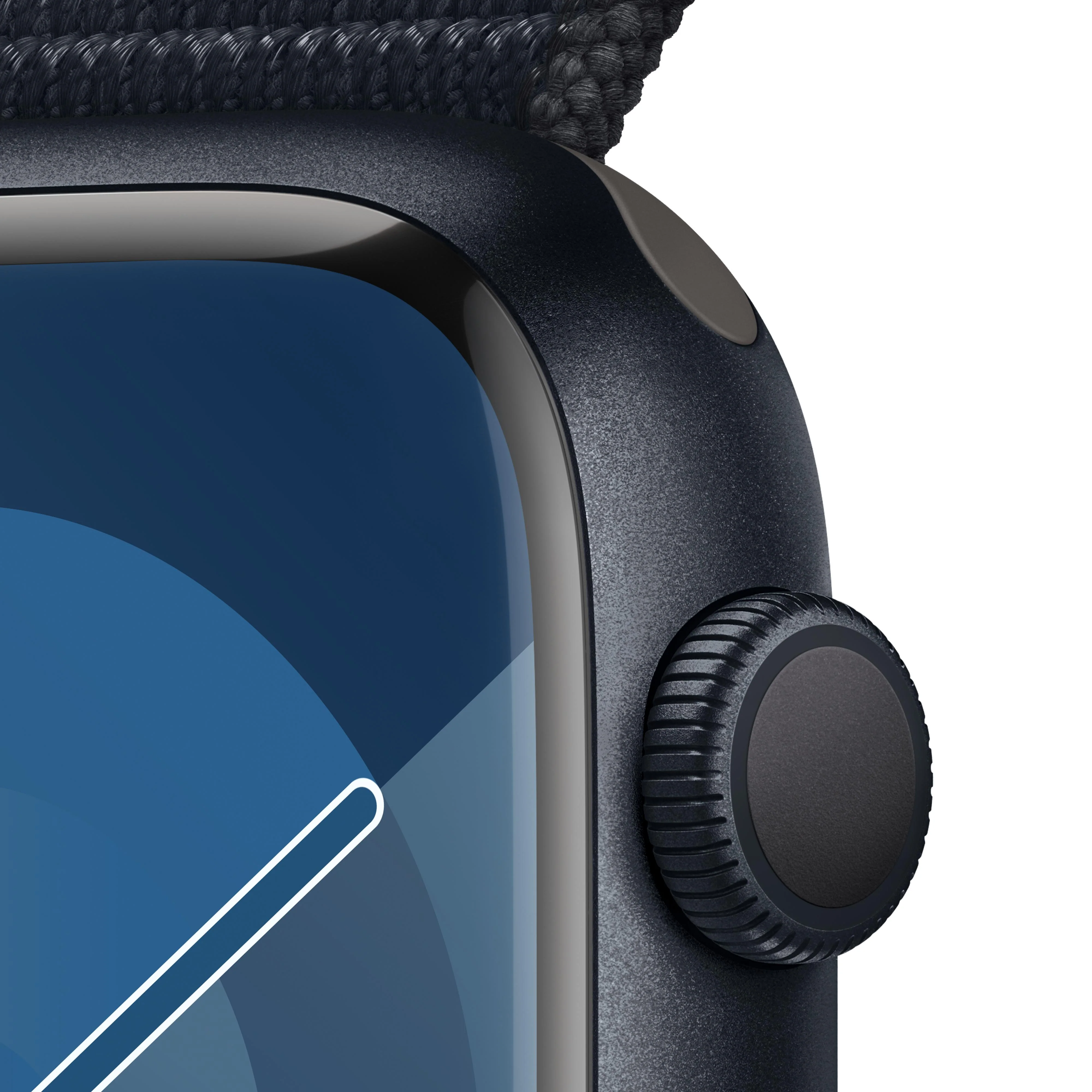 Apple Watch Series 9 GPS 45mm Midnight Aluminum Case with Midnight Sport Loop - Image 3