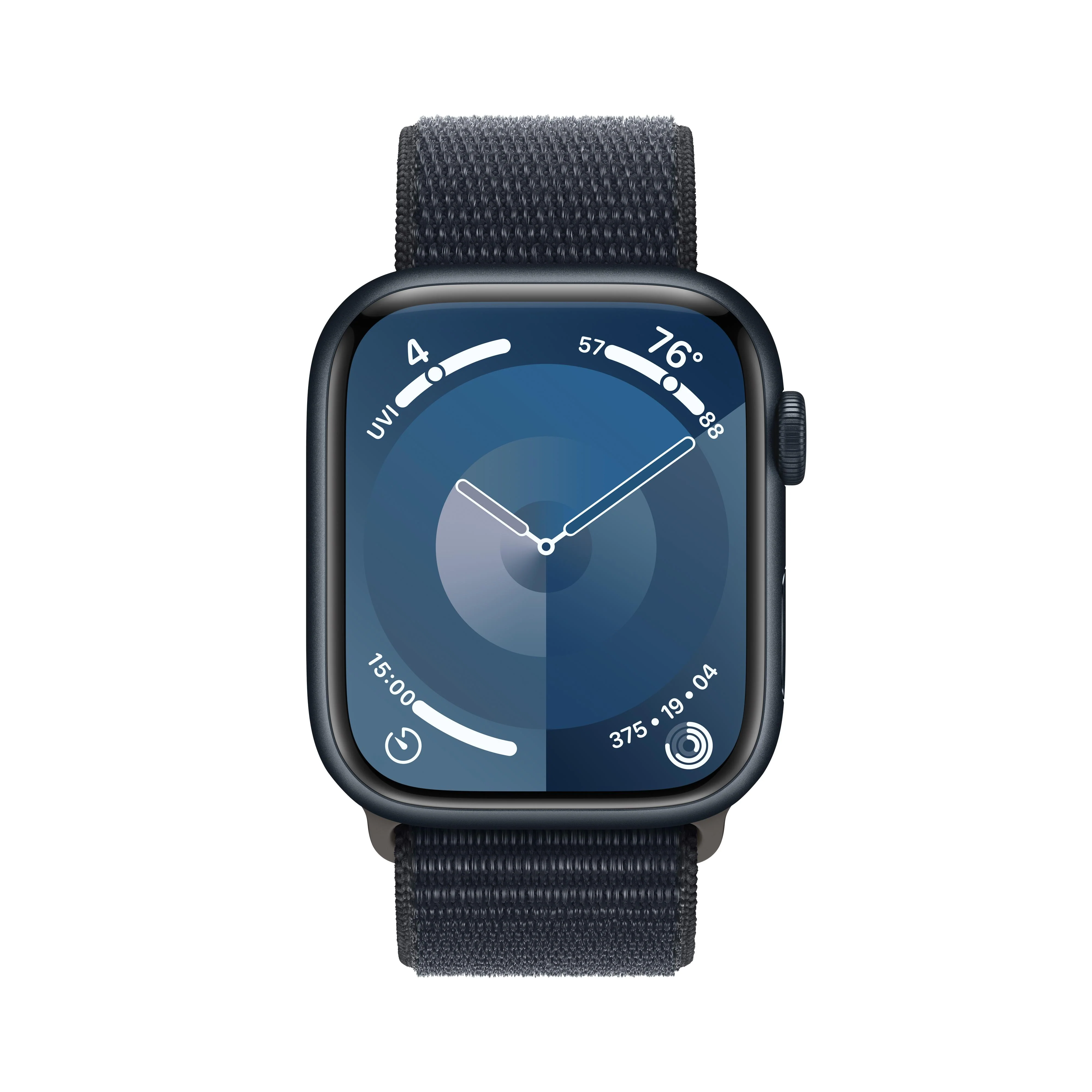 Apple Watch Series 9 GPS + Cellular 45mm Midnight Aluminum Case with Midnight Sport Loop - Image 2