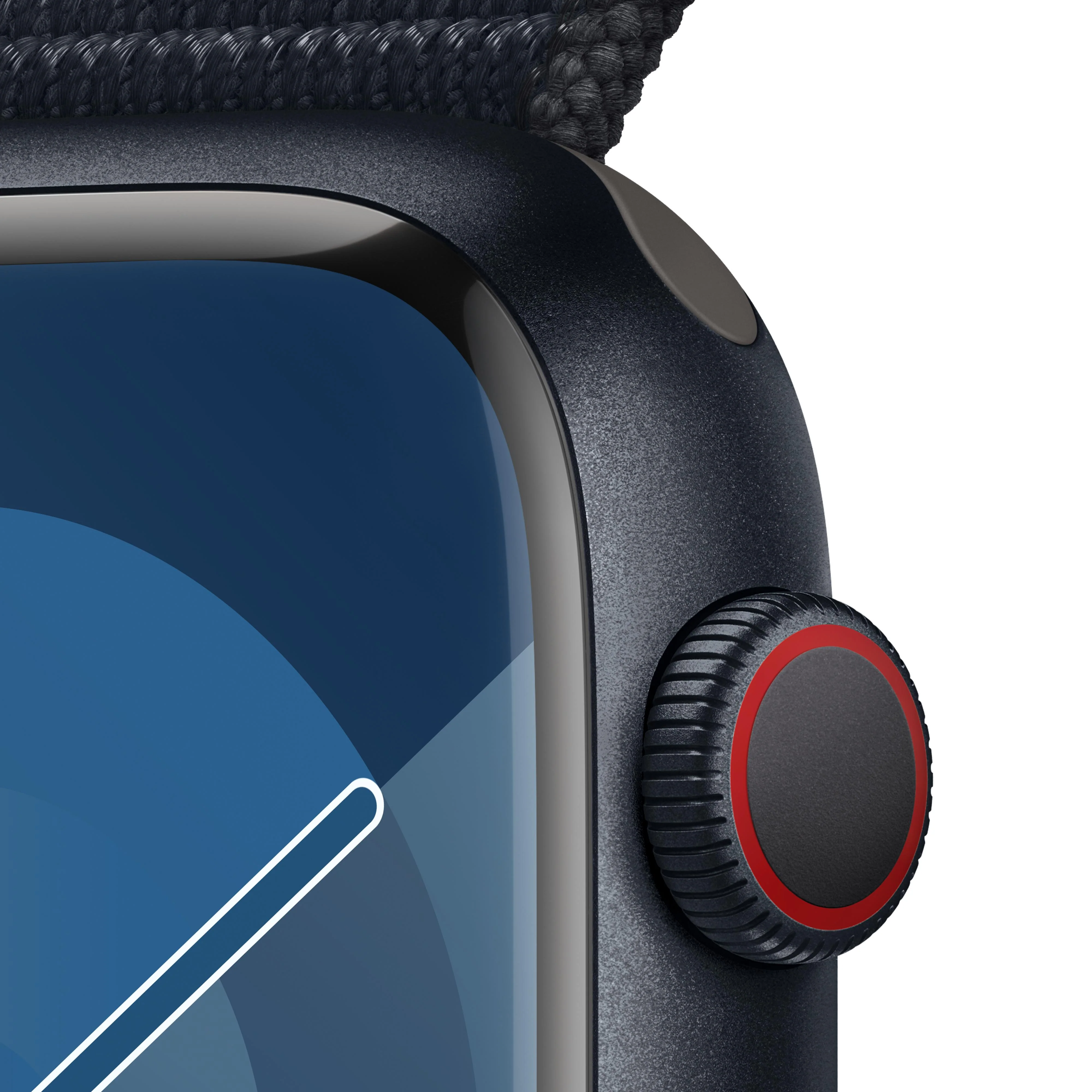 Apple Watch Series 9 GPS + Cellular 45mm Midnight Aluminum Case with Midnight Sport Loop - Image 3