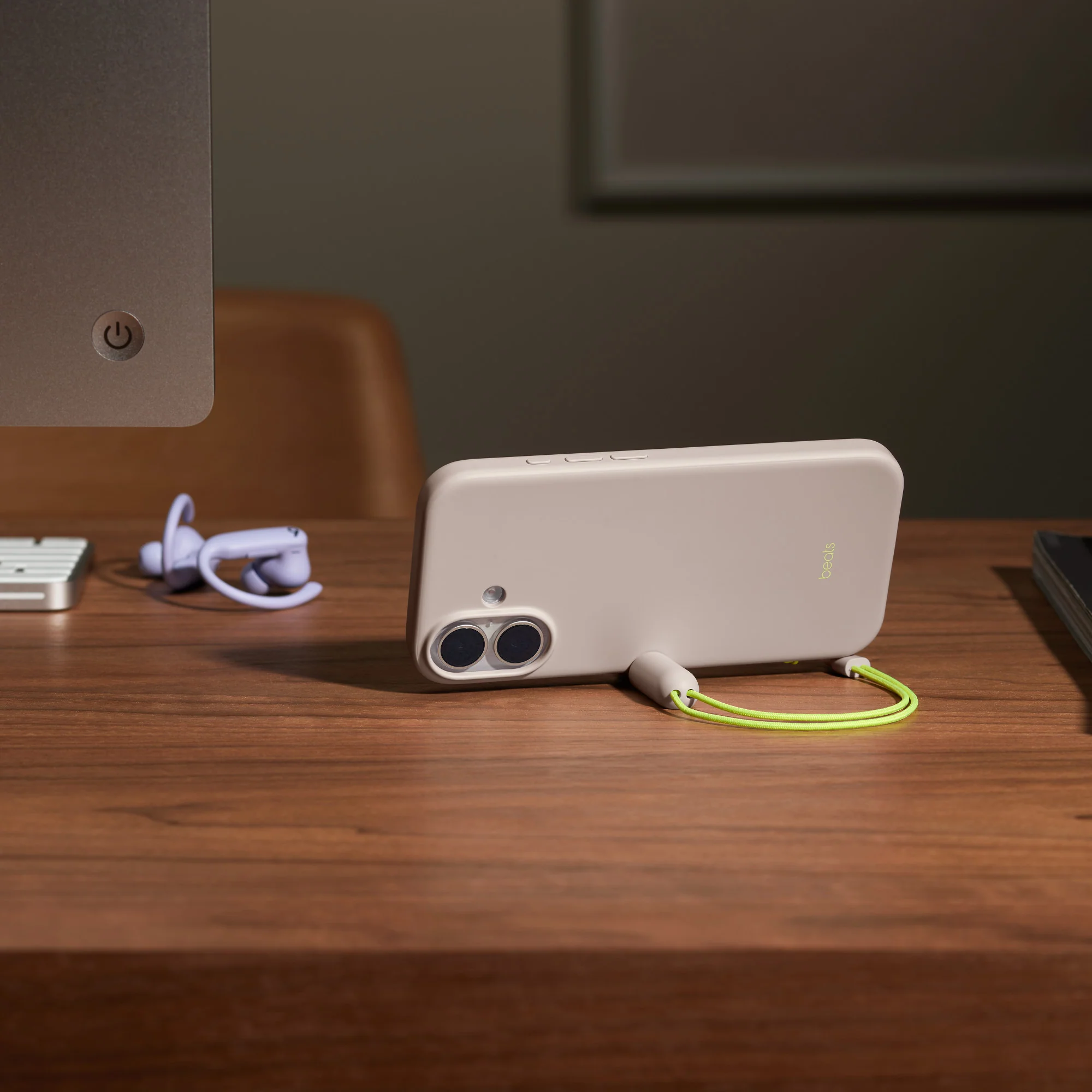 Beats iPhone 17 Kickstand Case with MagSafe and Camera Control - Lime Stone - Image 2