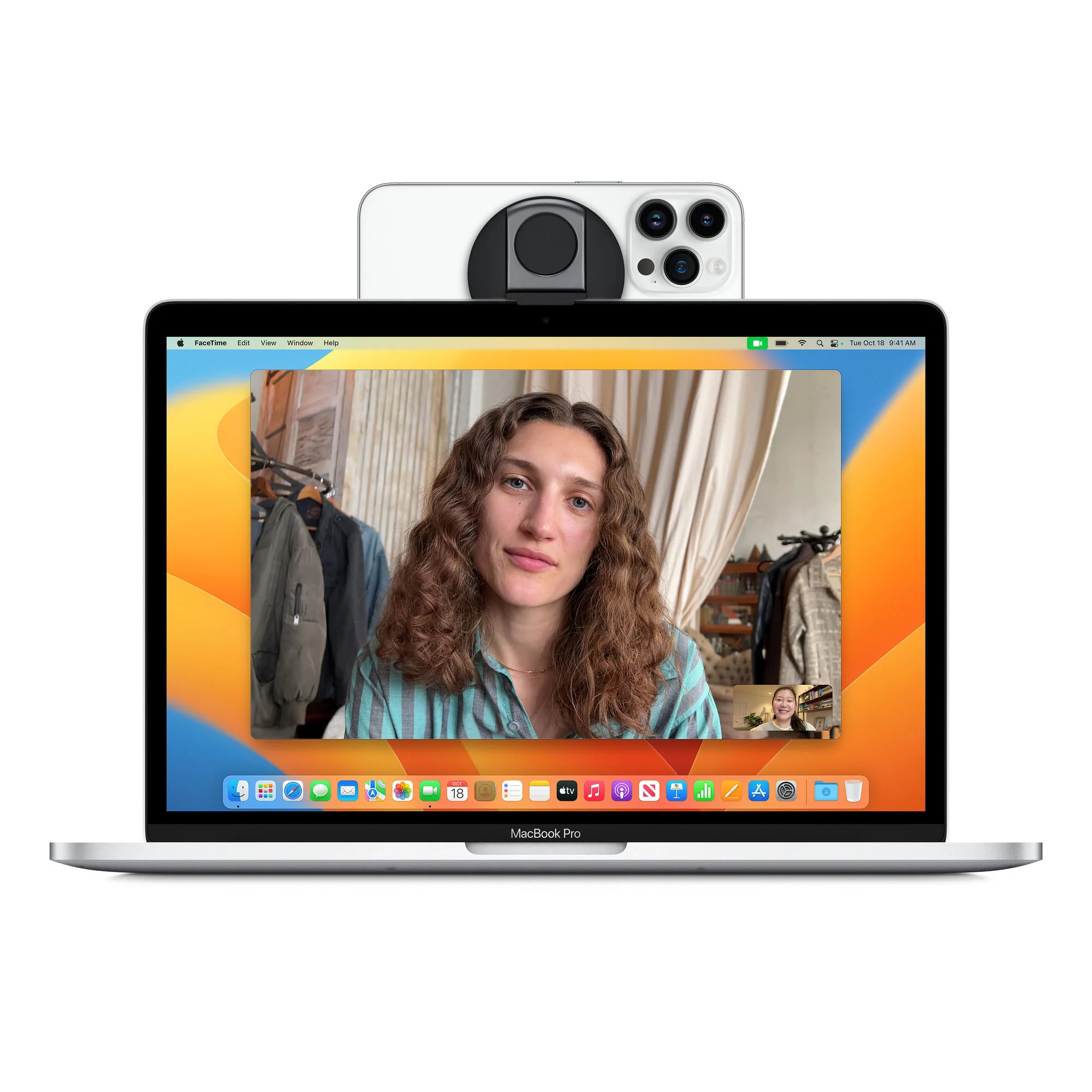 BELKIN iPhone Mount with MagSafe for MacBook - Black - Image 4