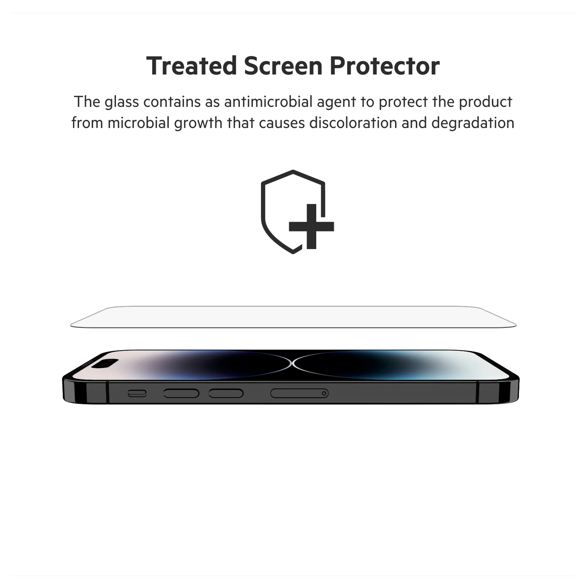 BELKIN Screenforce Tempered Glass for iPhone 14 Pro - Clear - Image 4