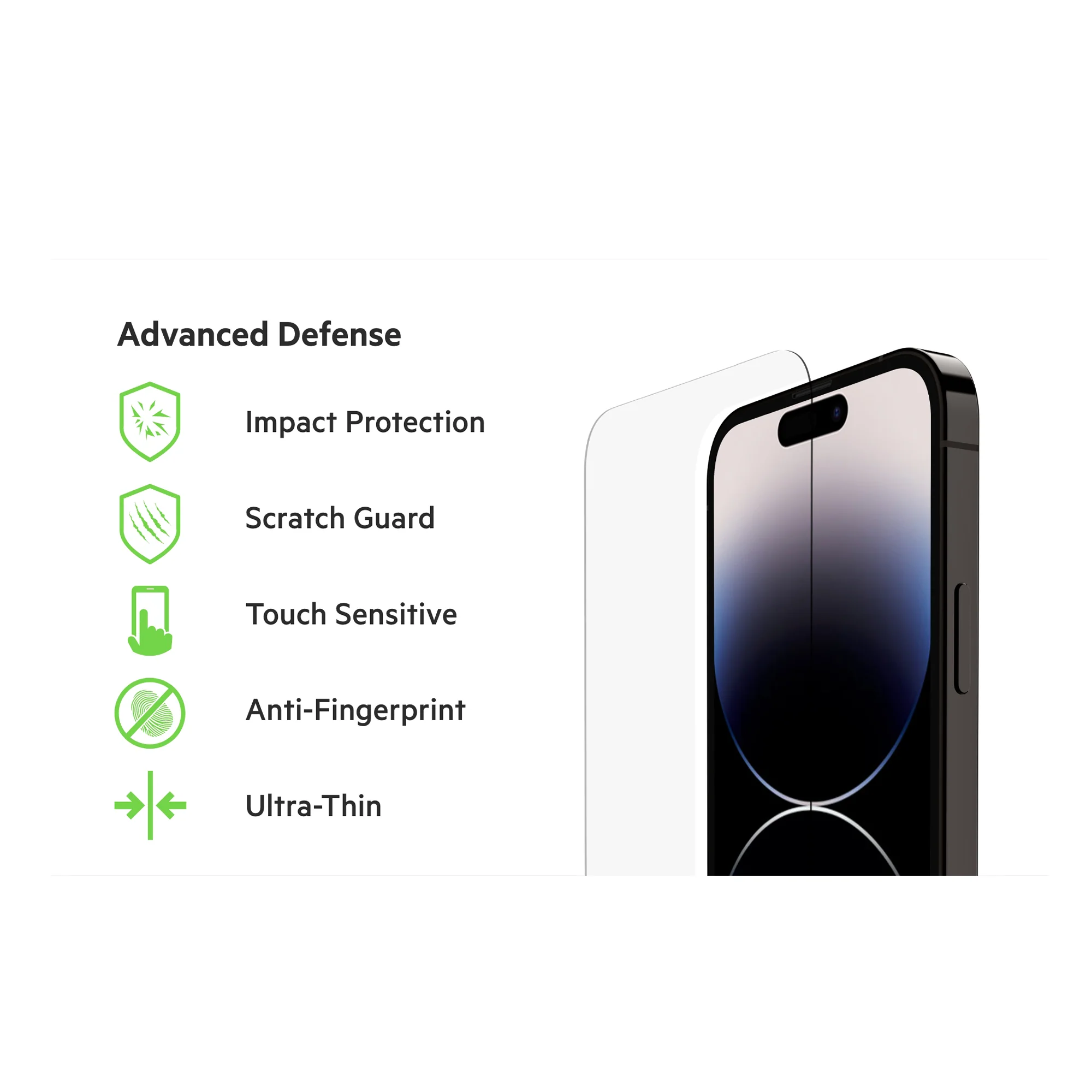 BELKIN Screenforce Tempered Glass for iPhone 14 Pro - Clear - Image 7