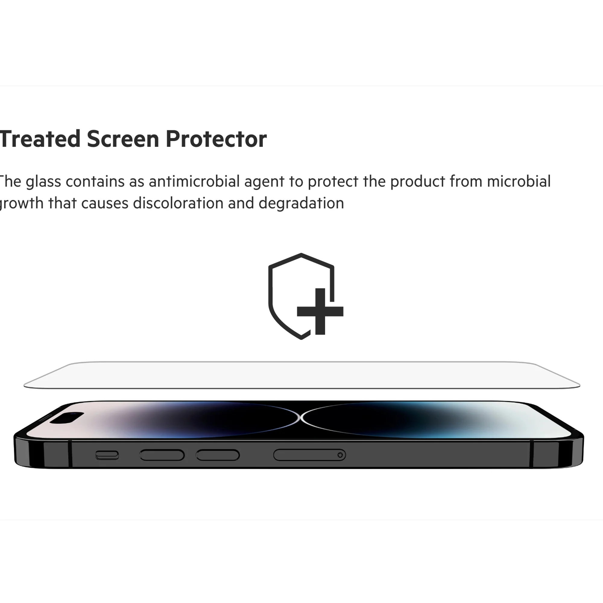 BELKIN Screenforce Tempered Glass for iPhone 14 Pro - Clear - Image 9