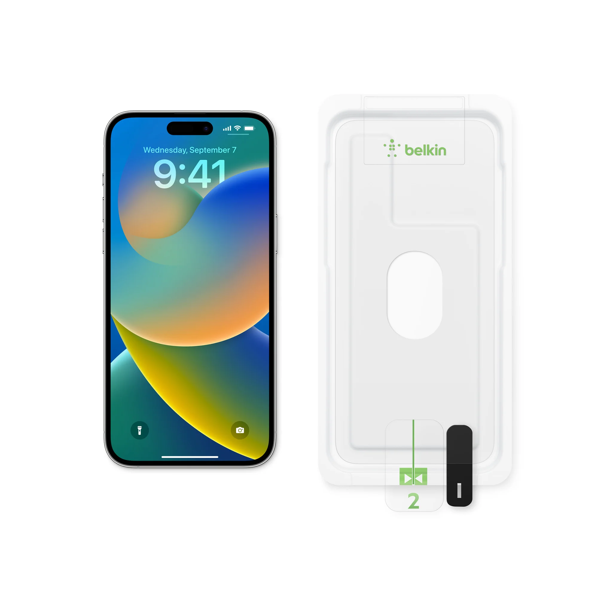 BELKIN Screenforce Ultraglass for iPhone 14 Pro Max - Clear - Image 4