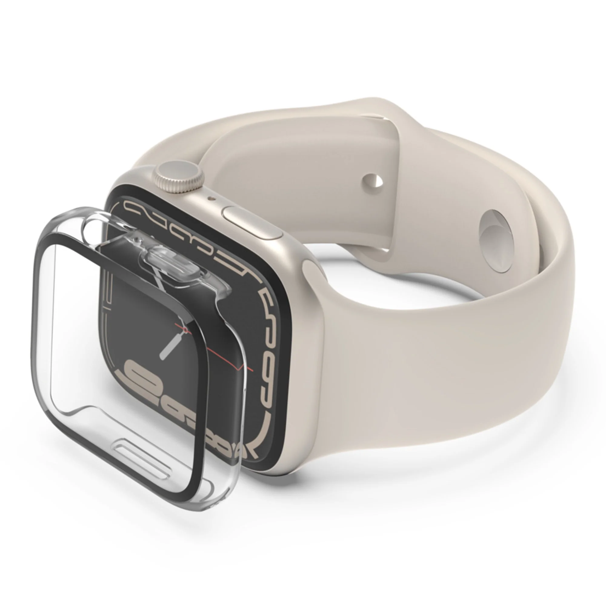 BELKIN TemperedCurve 2-in-1 Case for Apple Watch 44/45mm - Clear - Image 3