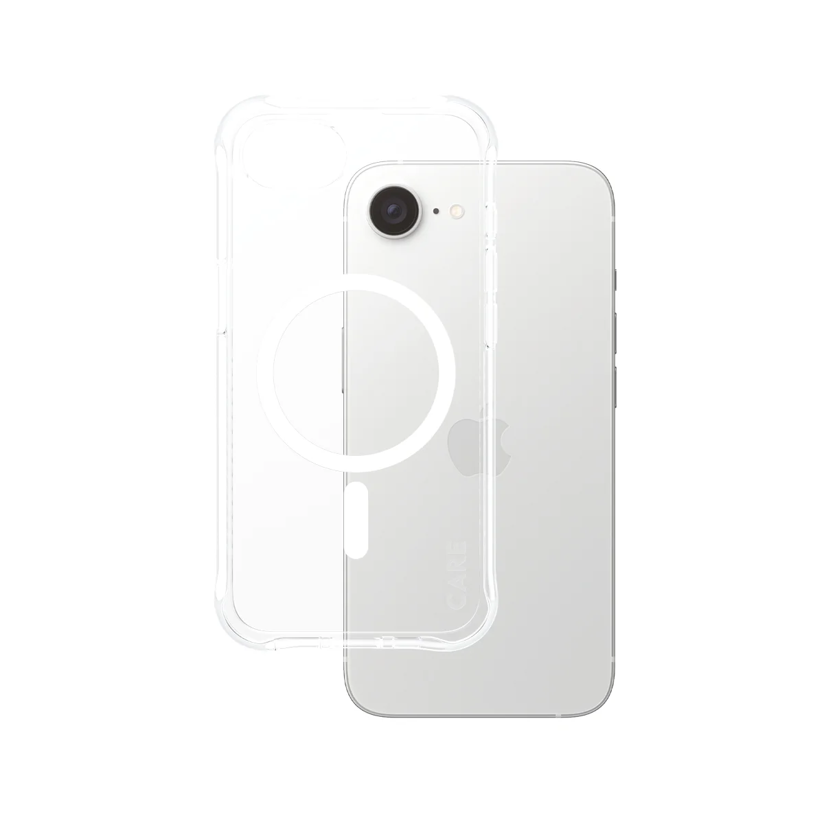 CARE BY PANZERGLASS Fashionable Samba MagSafe Case for iPhone 17e / 16e - Clear/White - Image 2